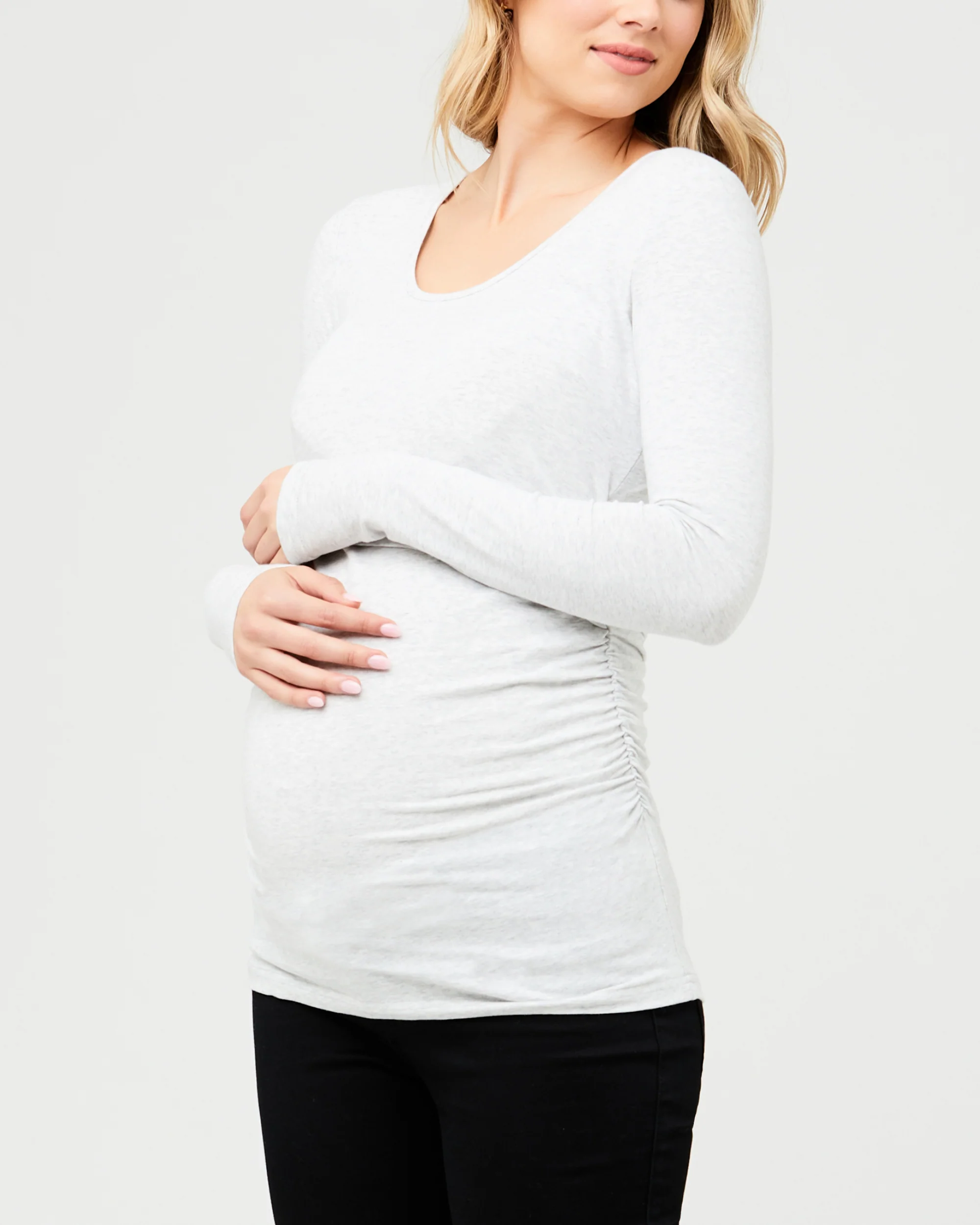 Organic Nursing Top Silver Marle - Image 6