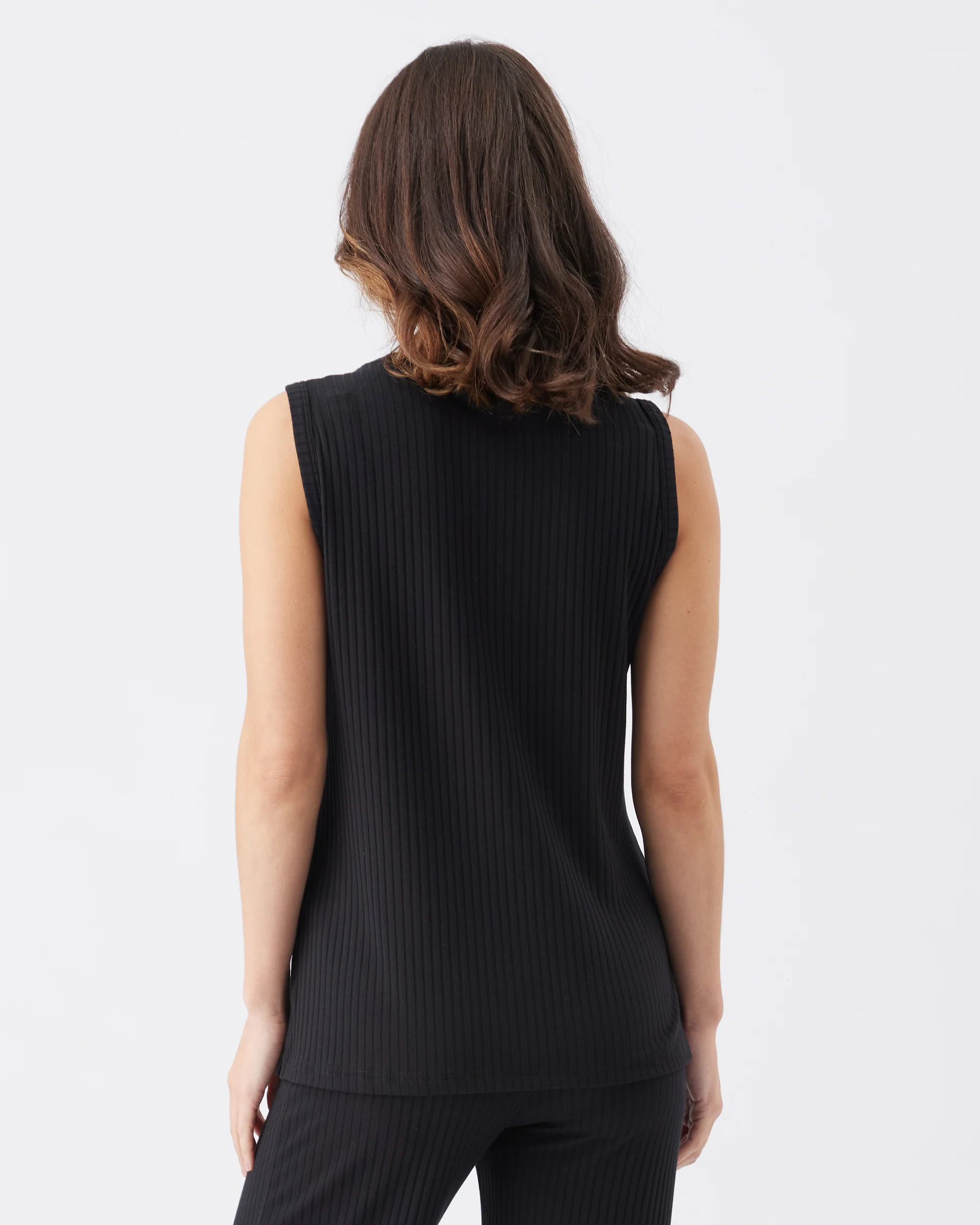 Peter Rib Nursing Tank Black - Image 4