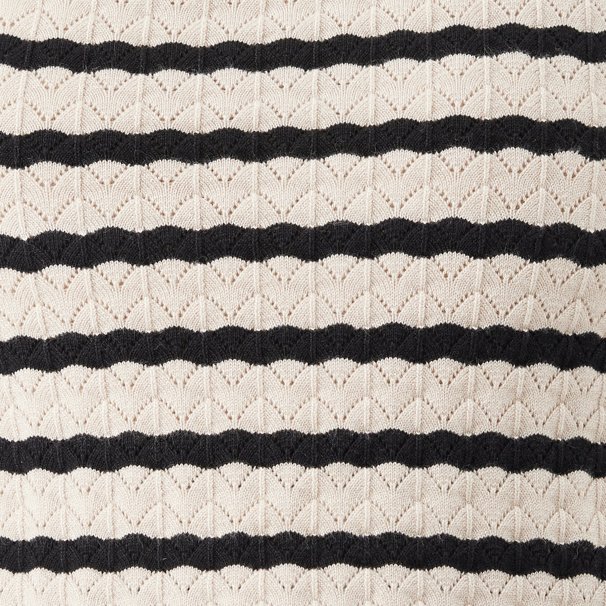 Pointelle Knit Nursing Dress  Natural / Black - Image 7