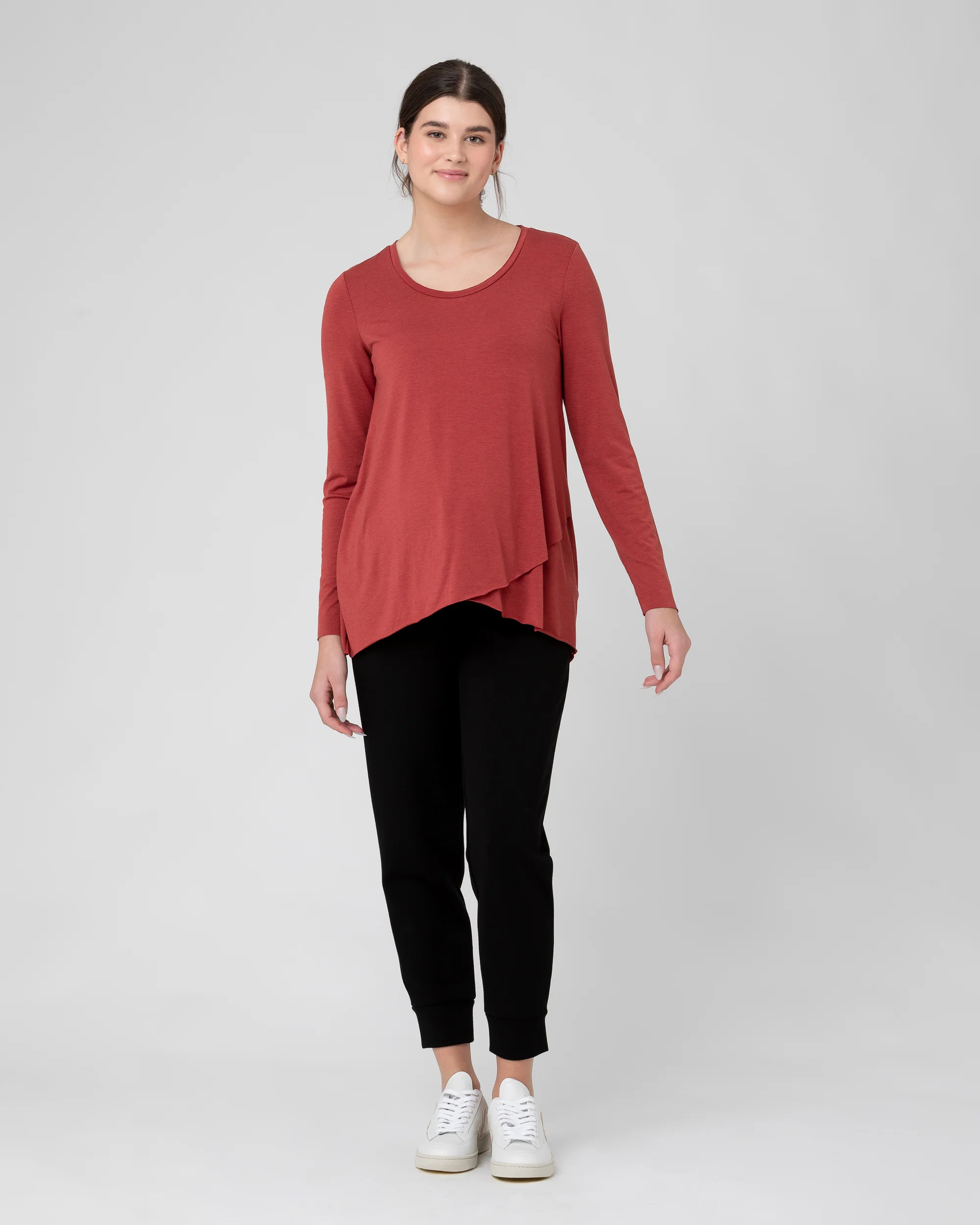 Raw Edge Nursing Top Spice - Image 5