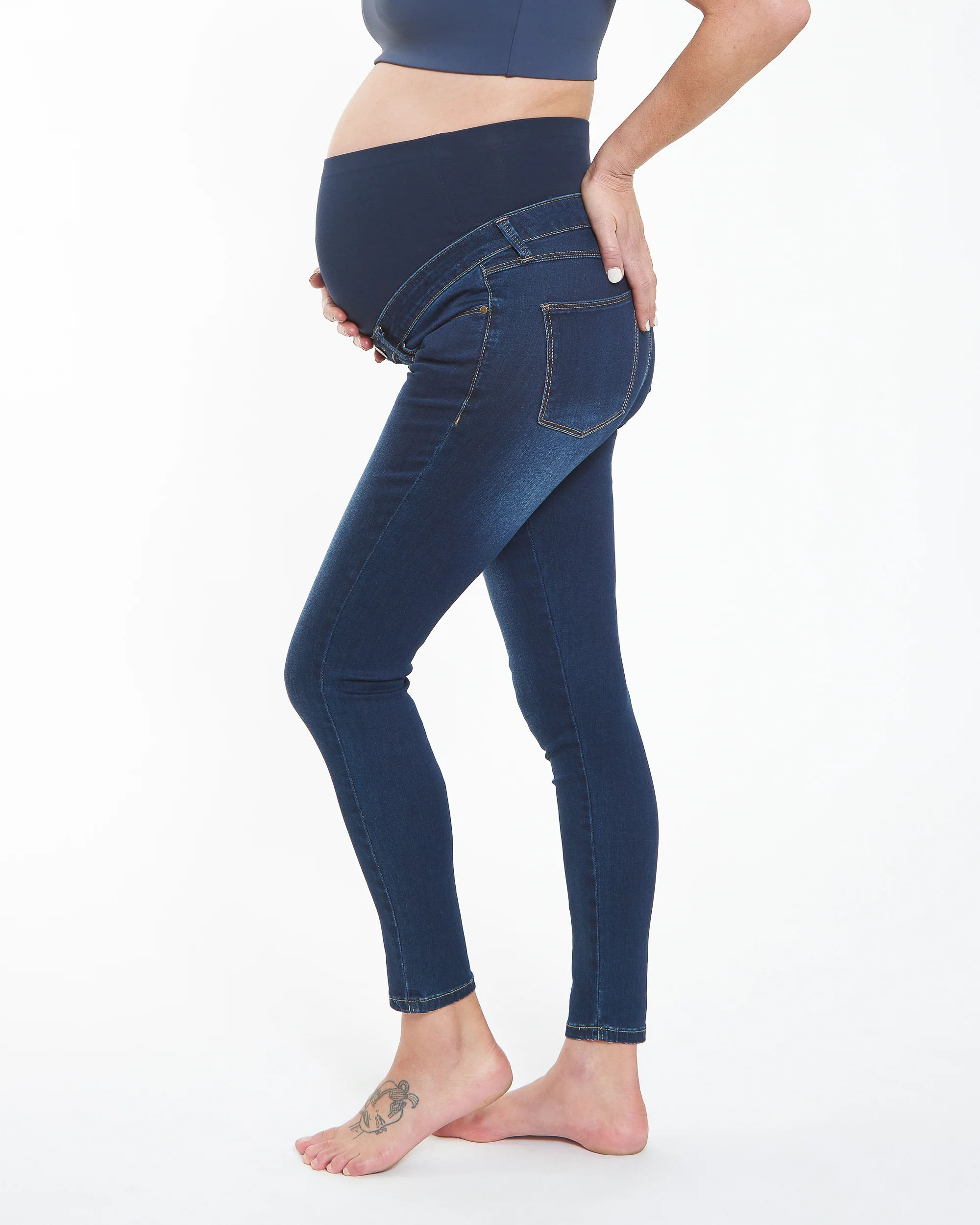 Rebel Ankle Grazer Jegging Indigo - Image 3