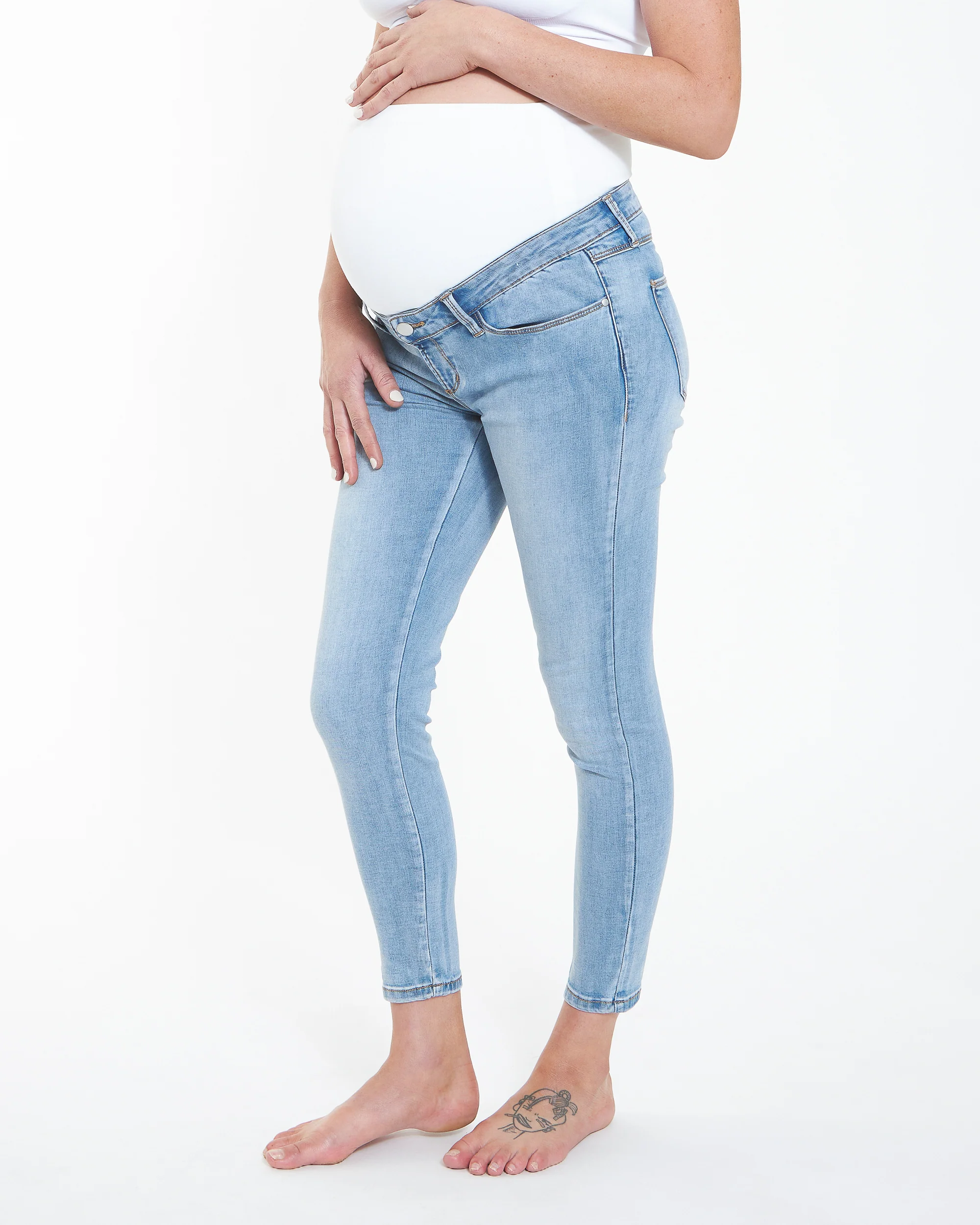 Rebel Ankle Grazer Jegging Pale Blue - Image 4