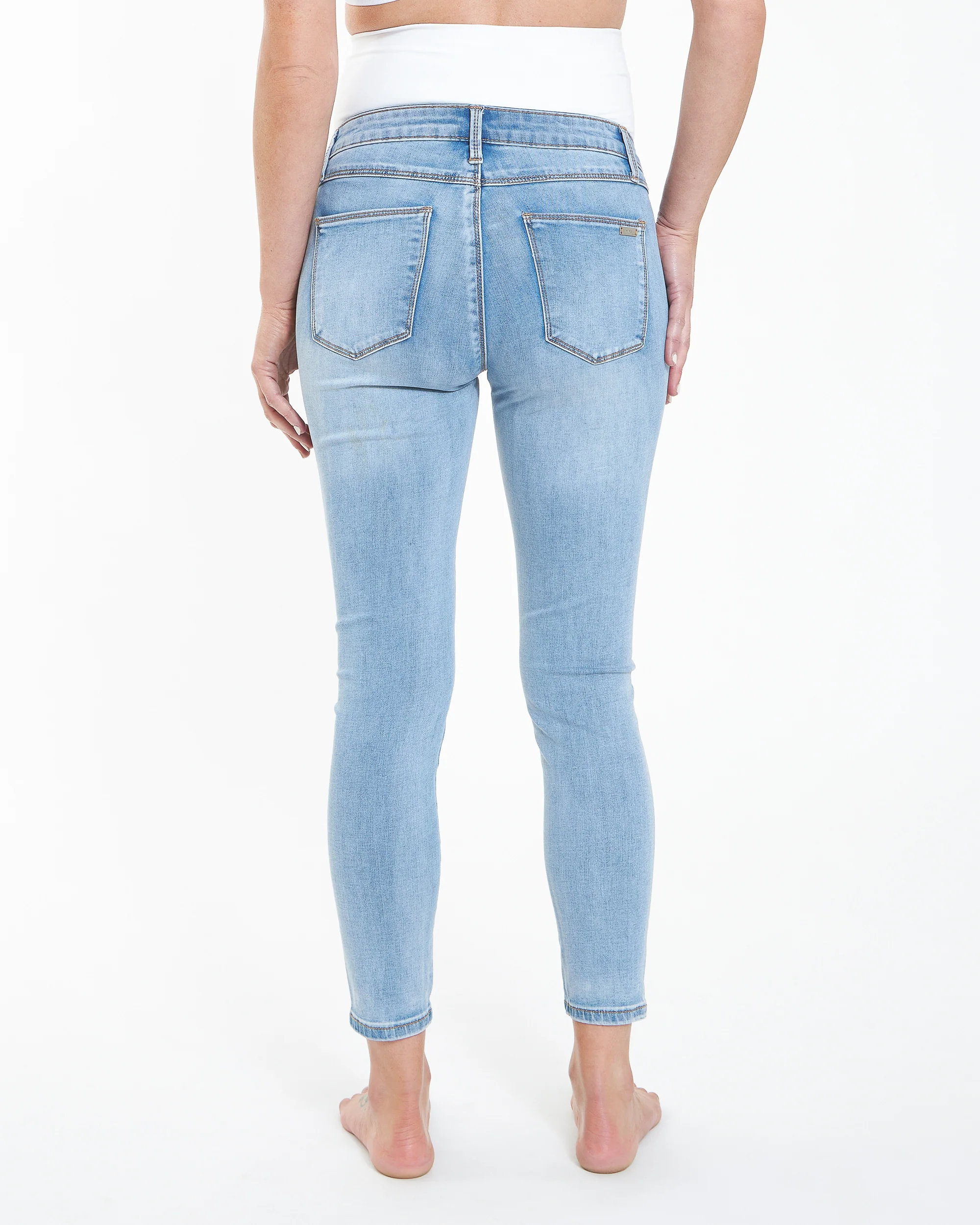 Rebel Ankle Grazer Jegging Pale Blue - Image 6