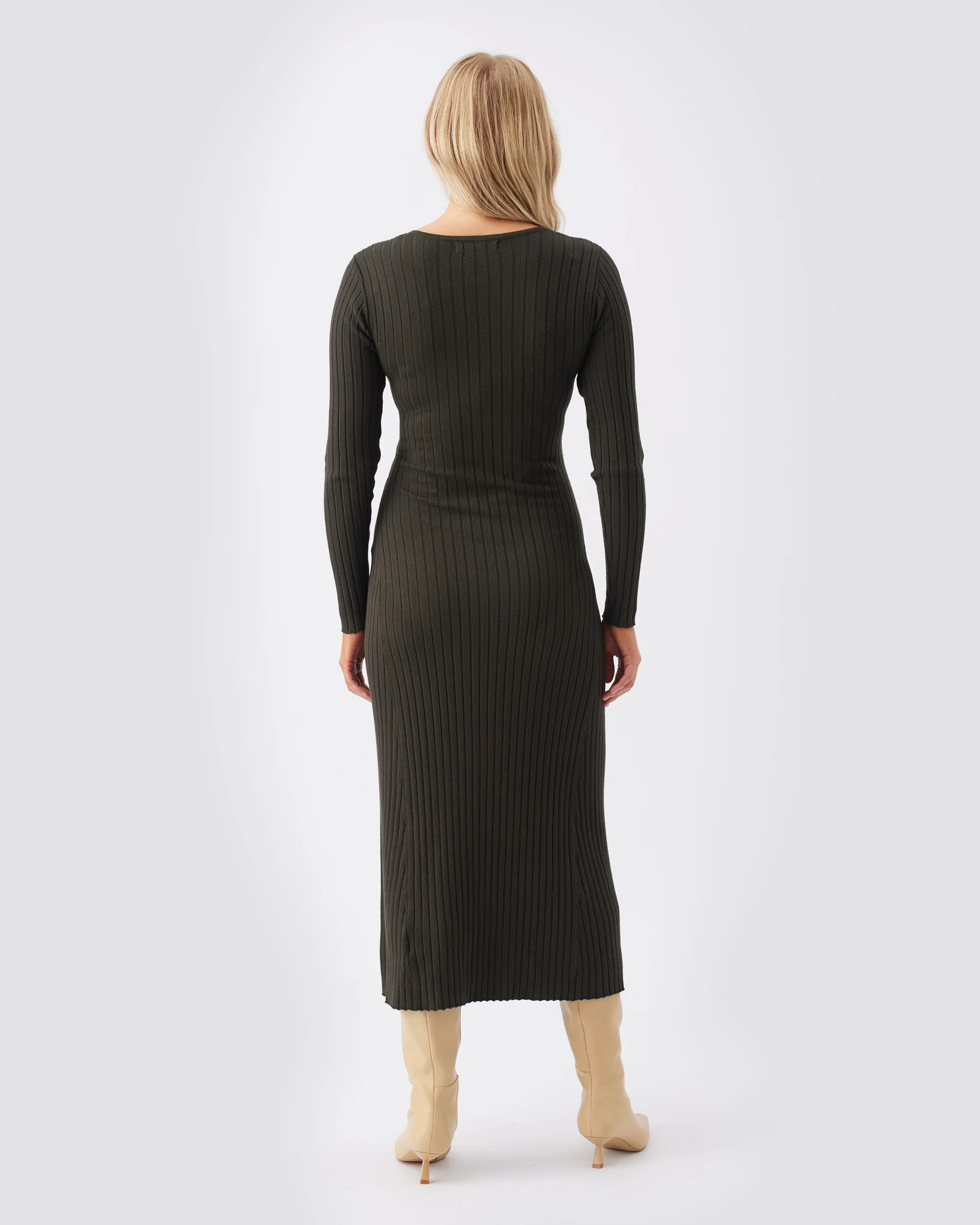 Remi Knit Nursing Dress  Ivy - Image 4