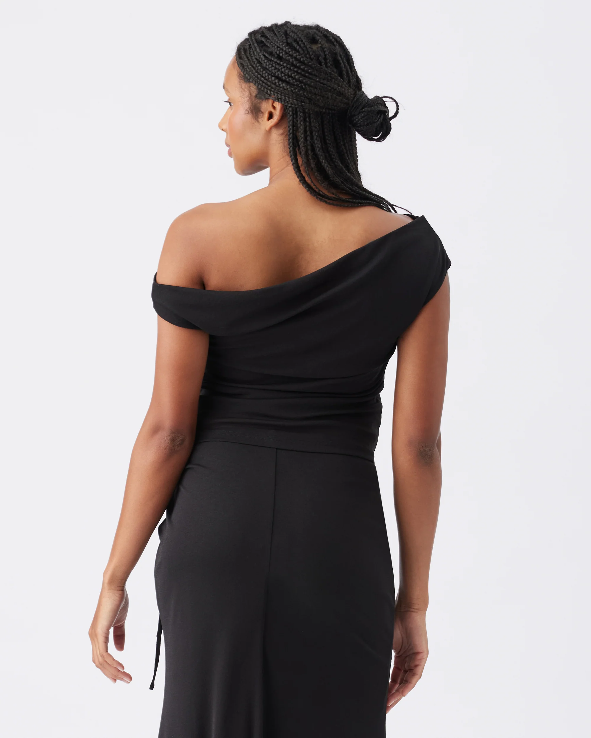 Rhi Off Shoulder Top Black - Image 2