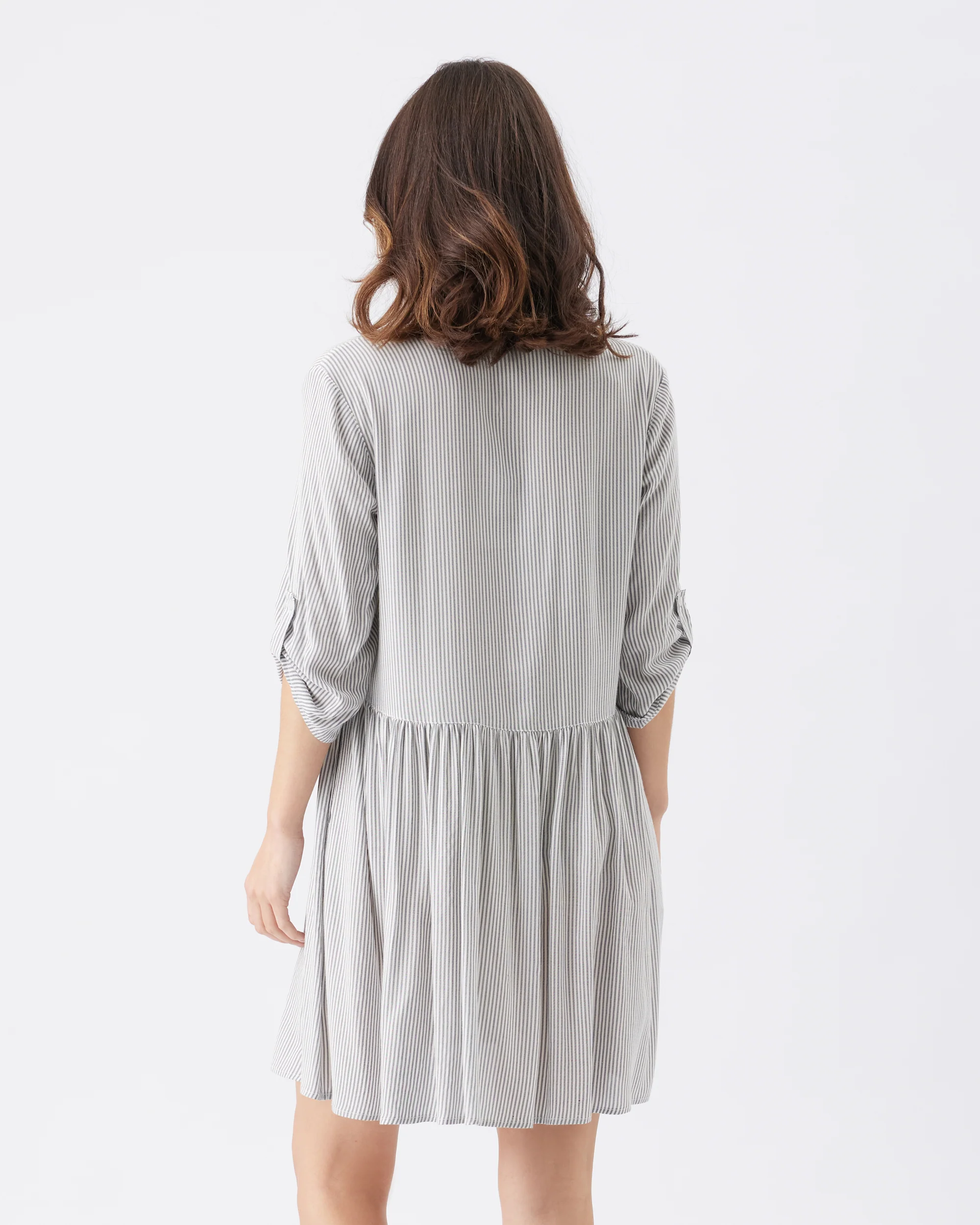 Sam Stripe Dress  Slate / White - Image 4