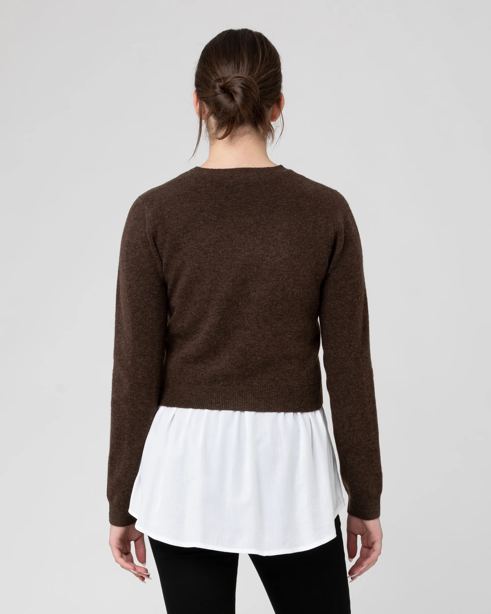Sandy Detachable Nursing Knit  Chocolate - Image 4