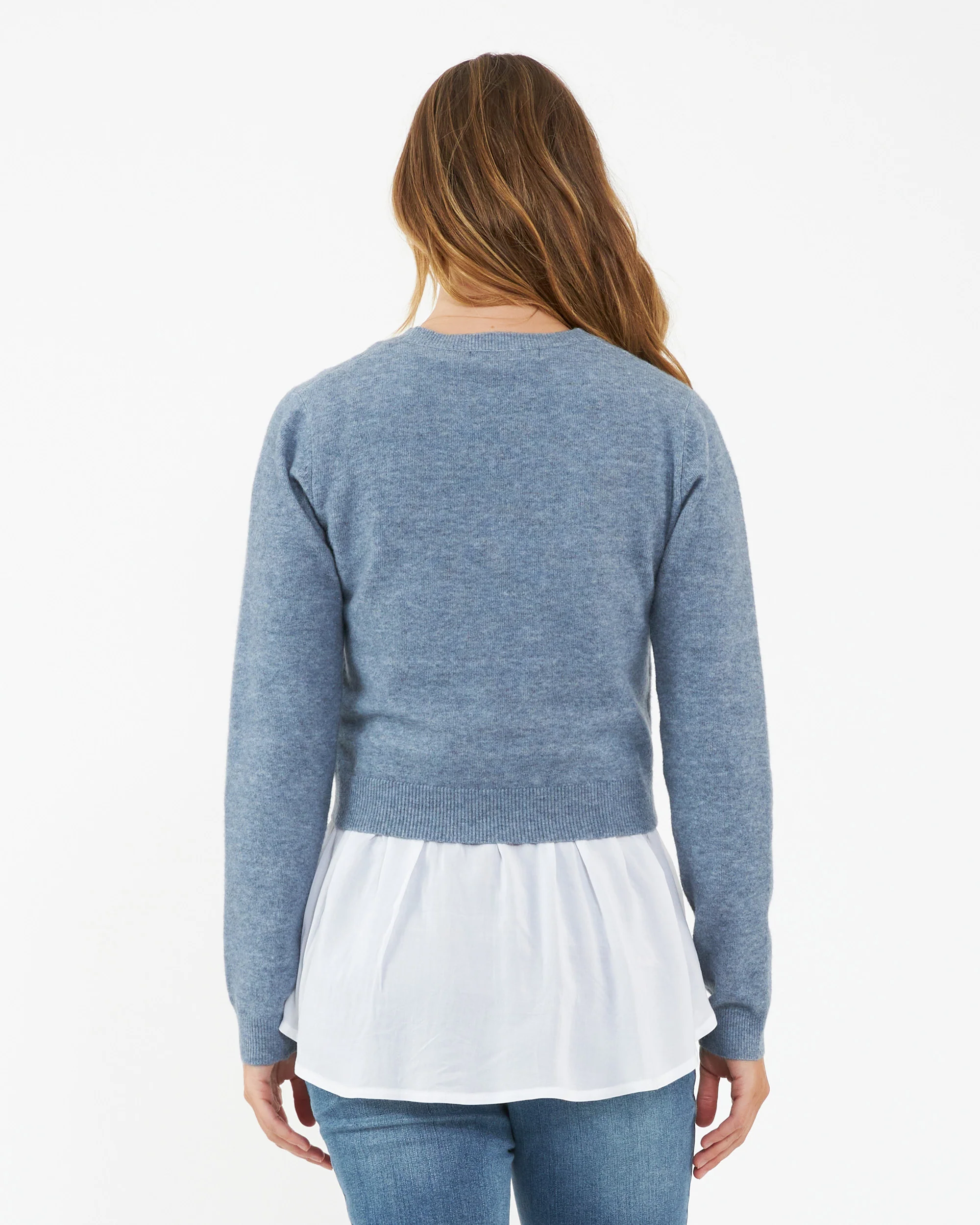 Sandy Detachable Nursing Knit  Denim Marle - Image 5