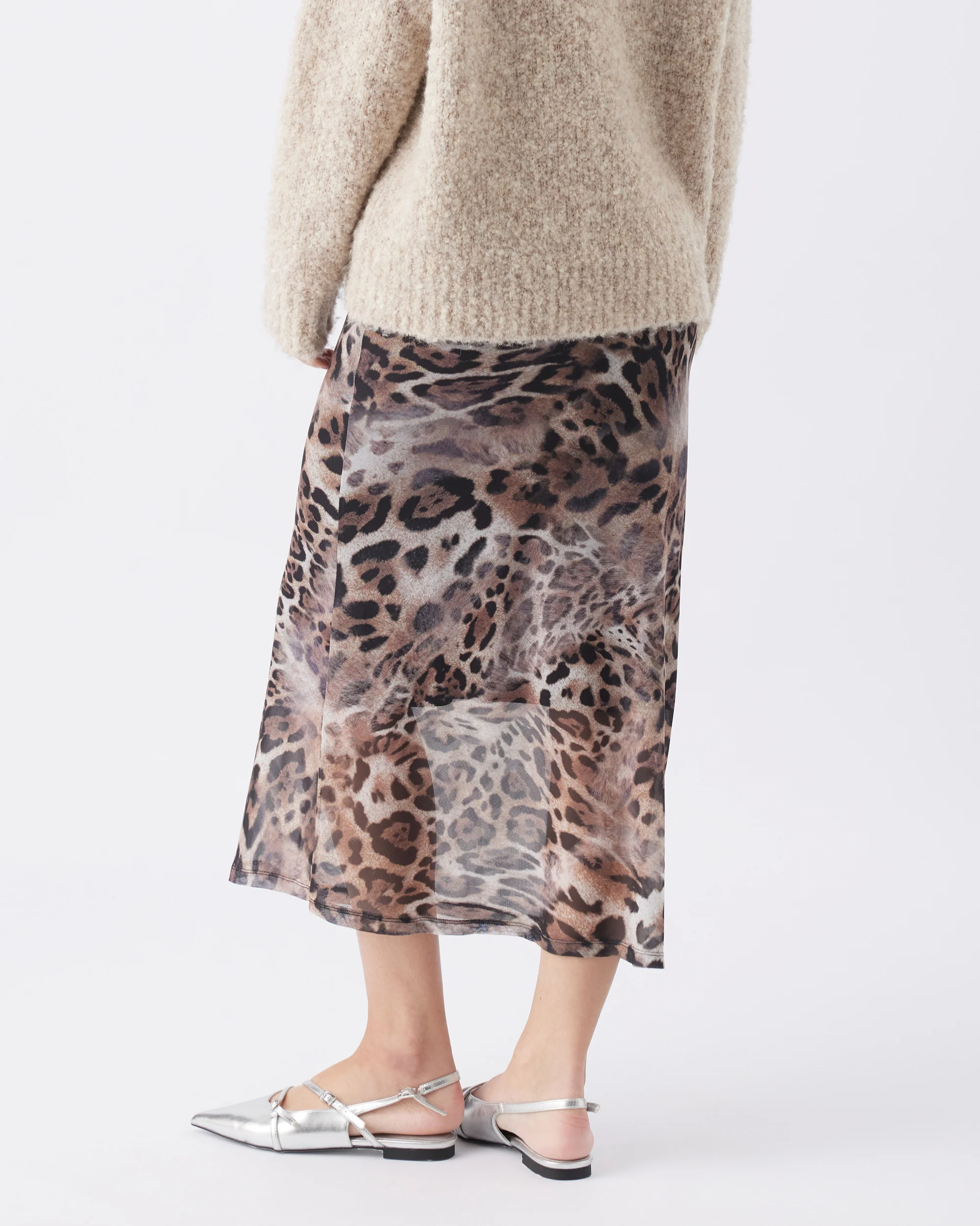 Savannah Mesh Skirt Latte - Image 3