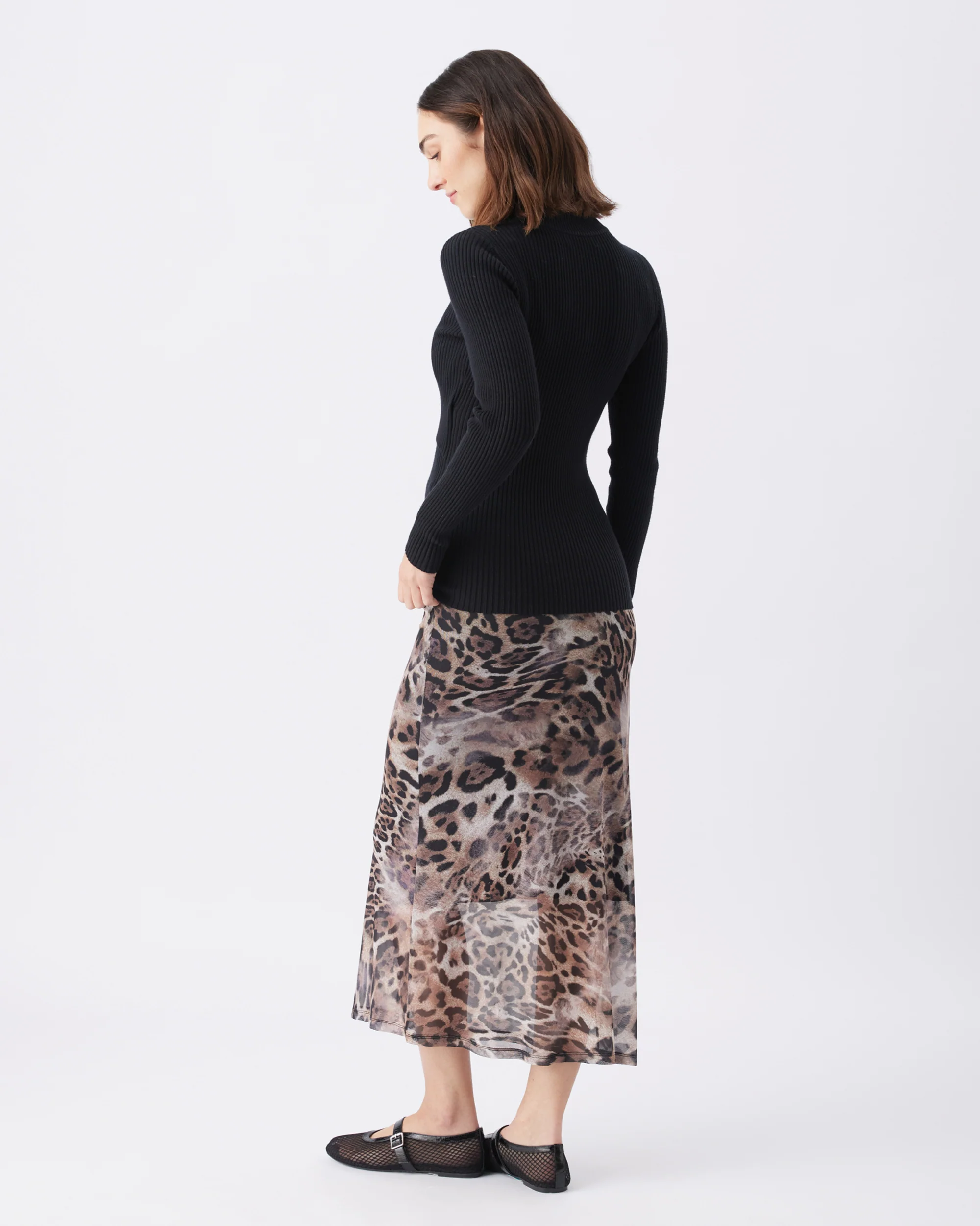 Savannah Mesh Skirt Latte - Image 5