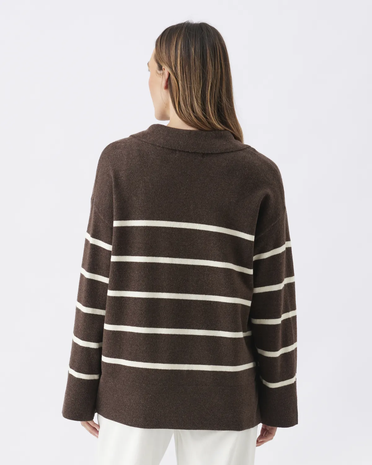 Scout Nursing Knit  Chocolate / White - Image 6