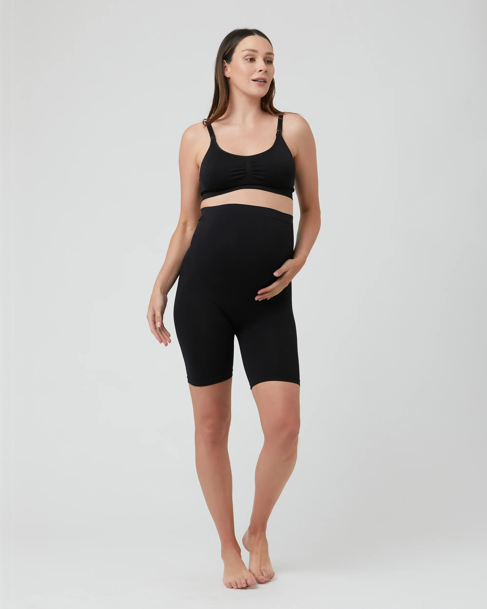 Seamless Nursing Bra Black - Image 6