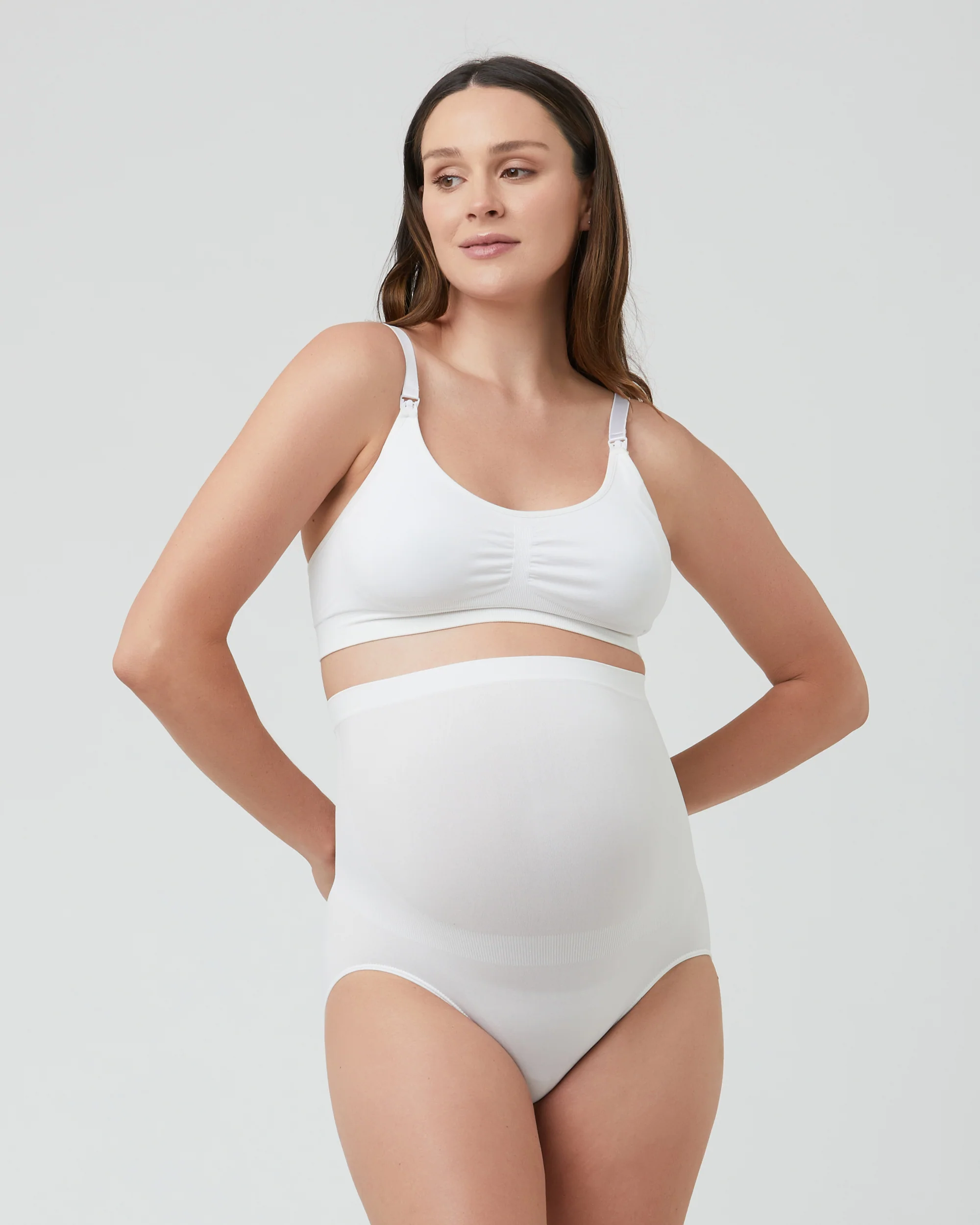 Seamless Nursing Bra White - Image 2