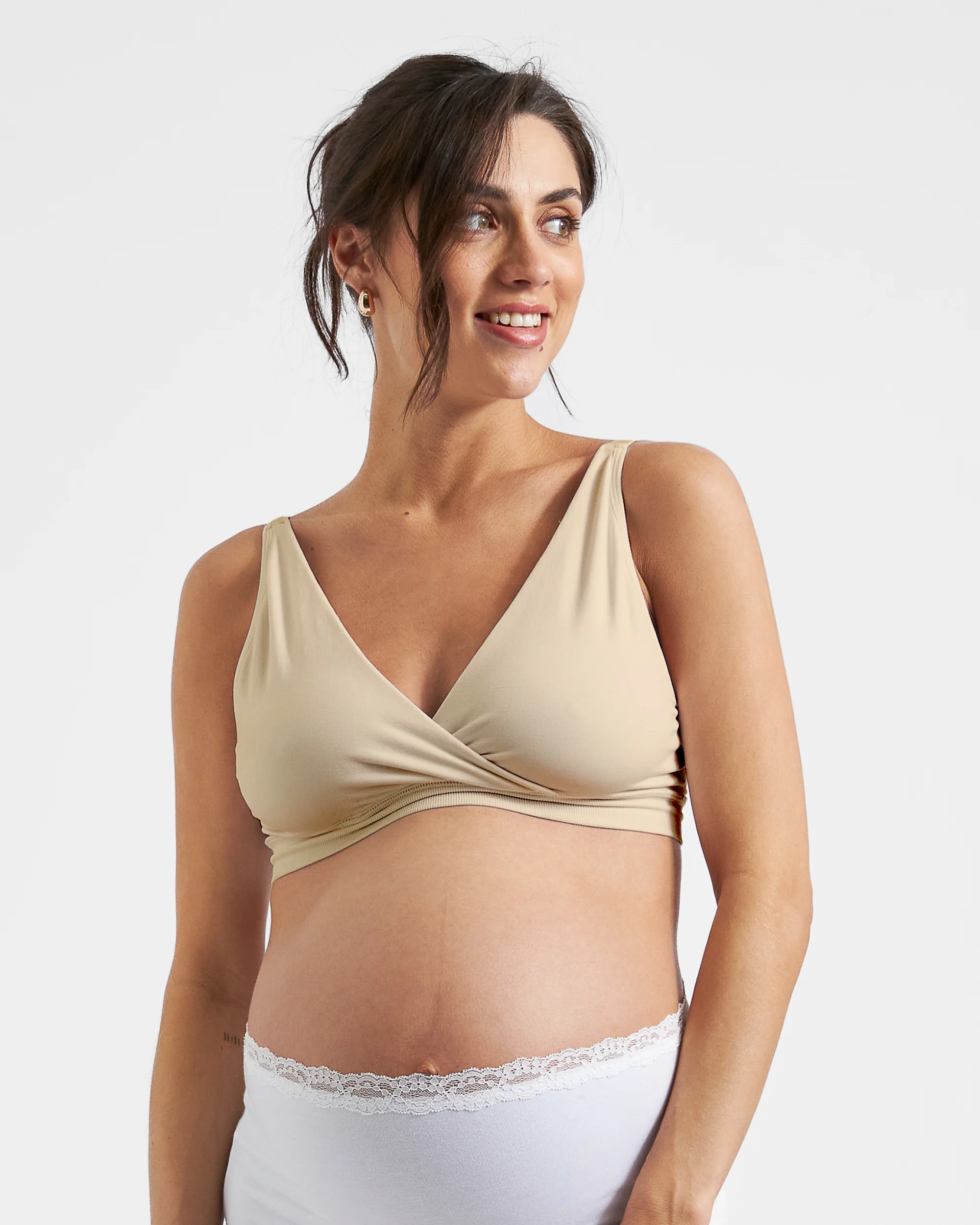 Seamless Nursing Bralette  Natural - Image 2