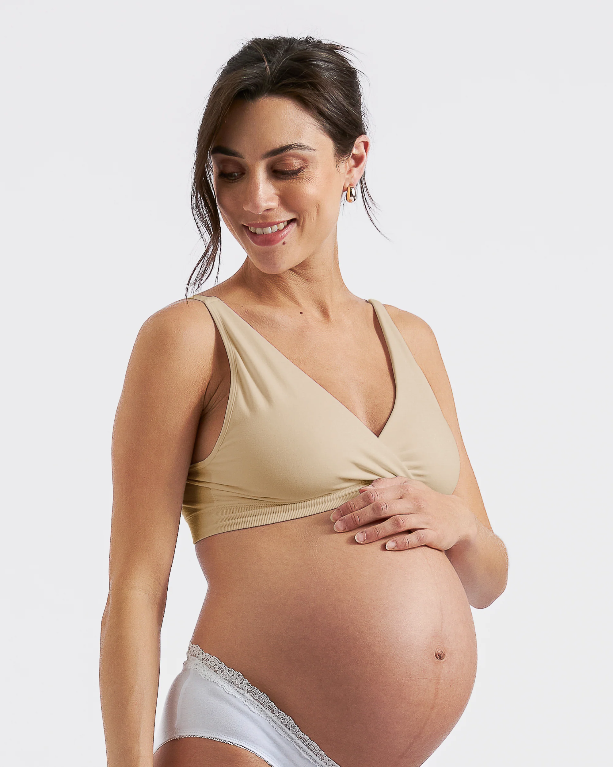 Seamless Nursing Bralette  Natural - Image 3