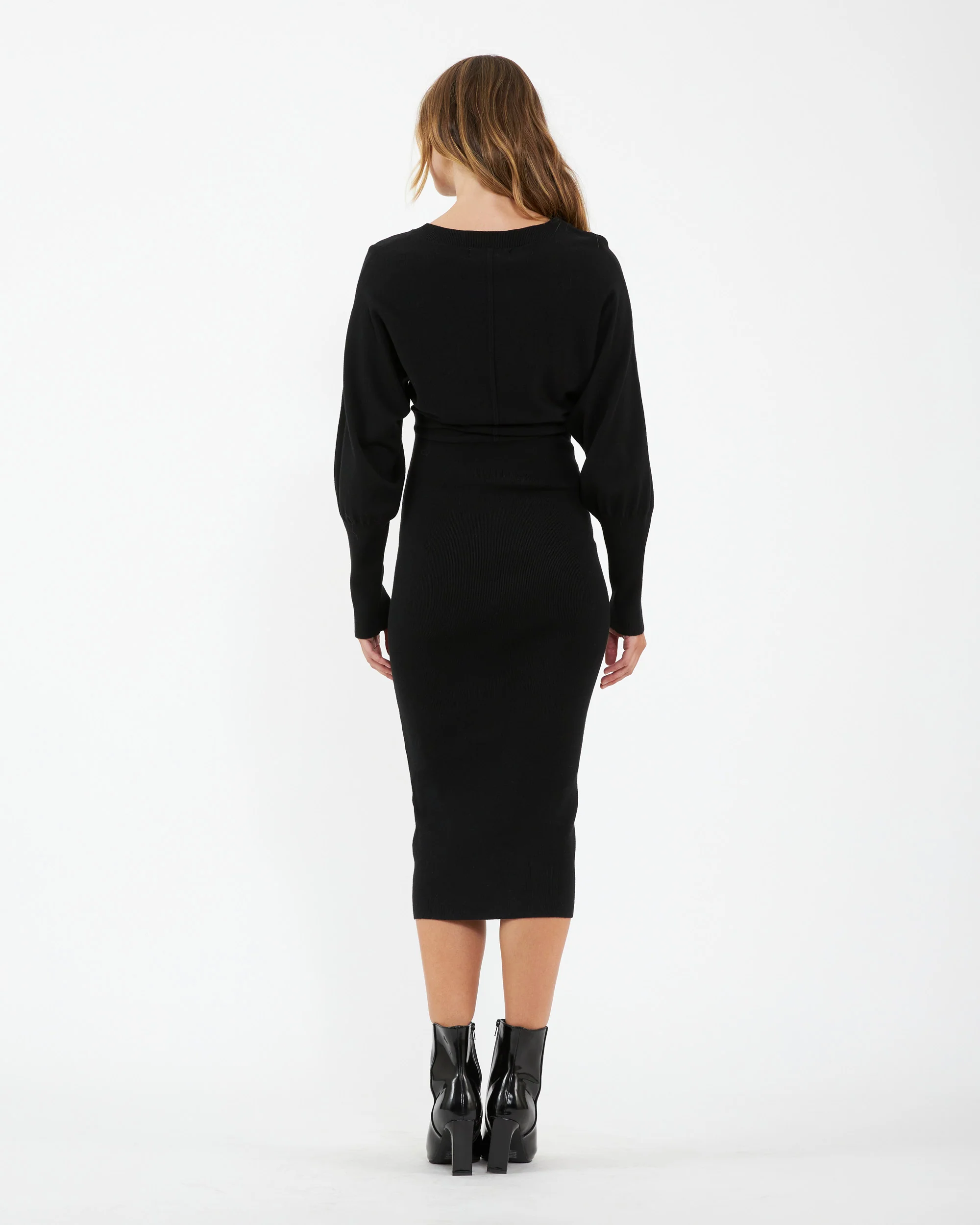 Sloane Knit Dress  Black - Image 4