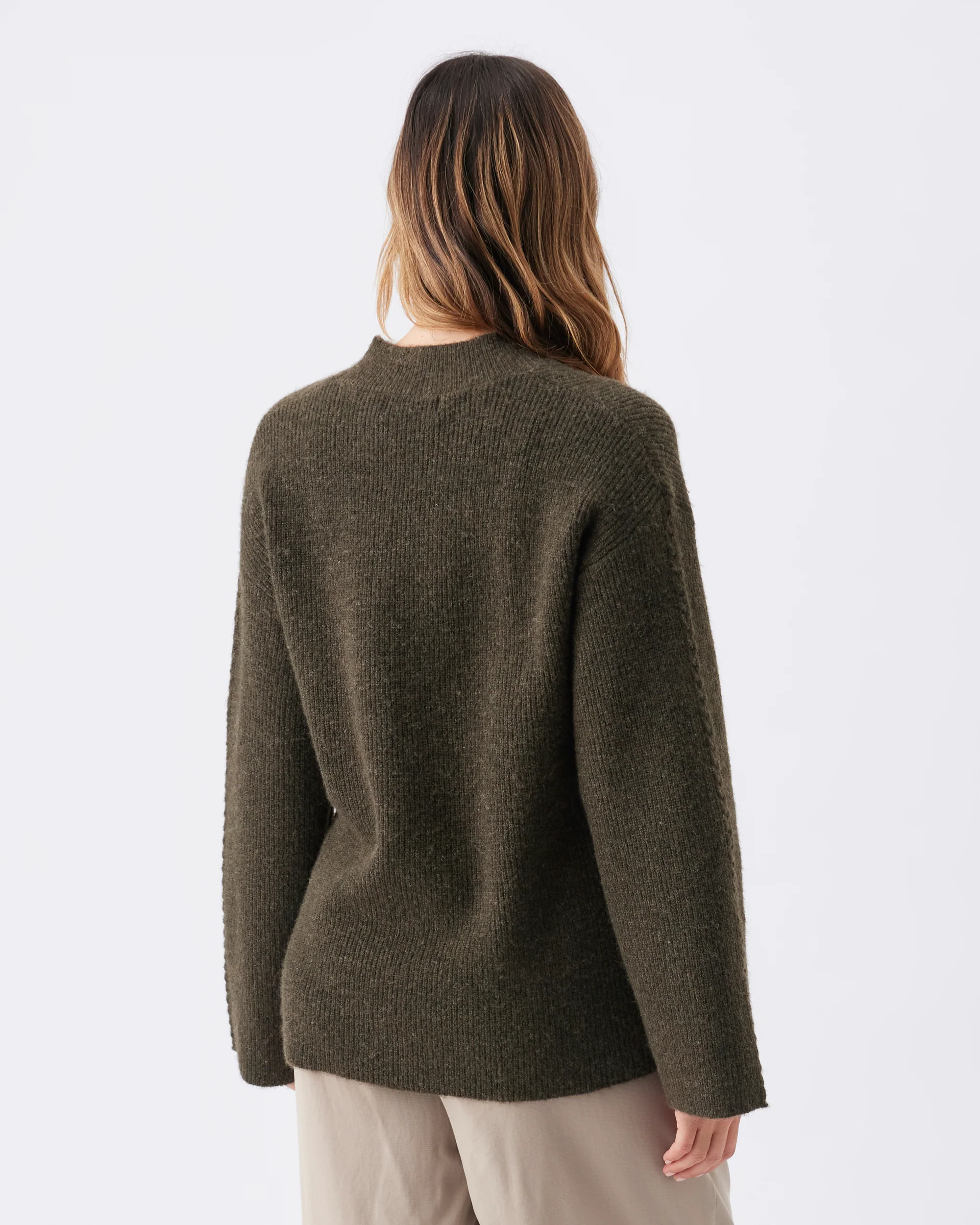 Starci Cable Knit  Khaki - Image 4