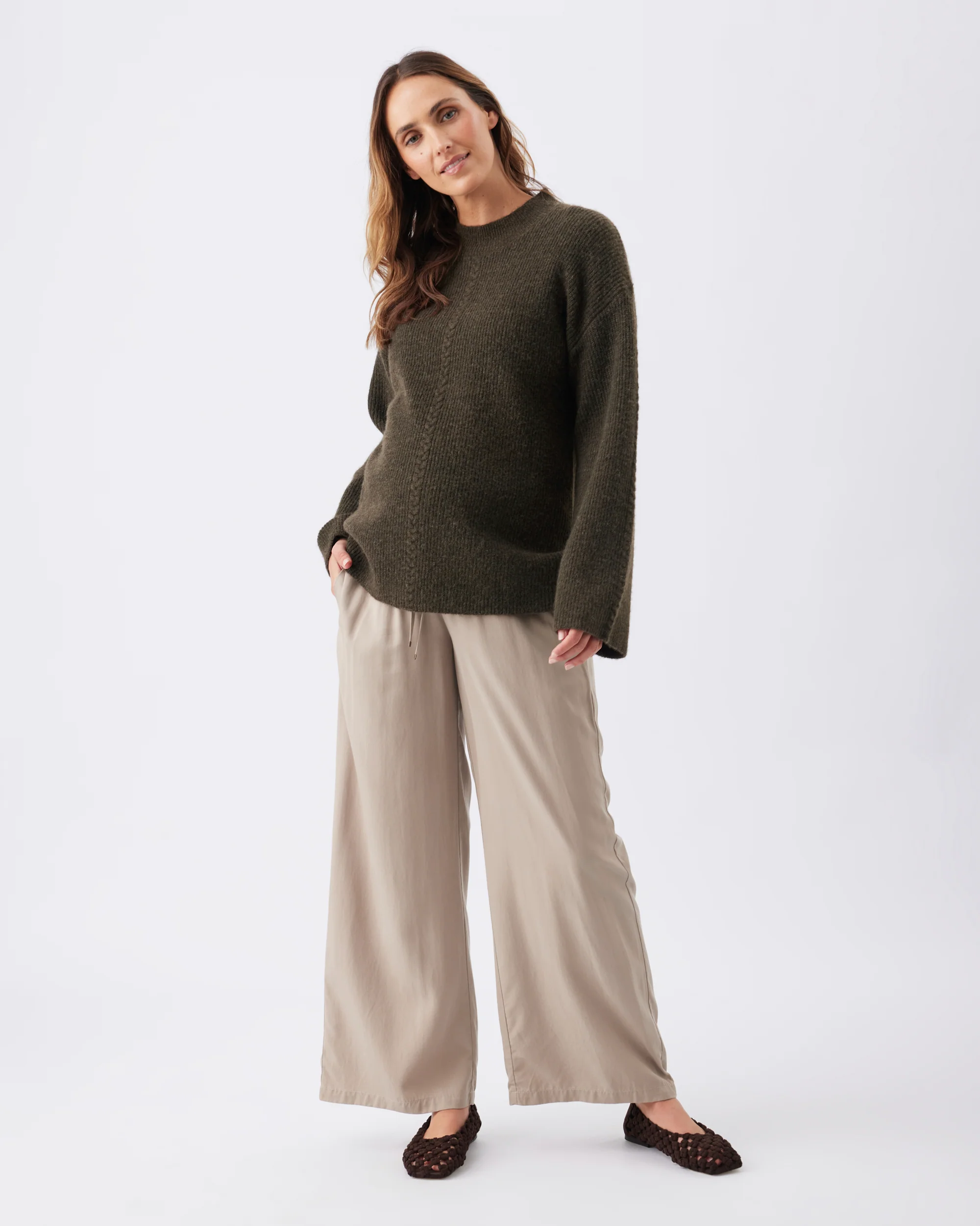 Starci Cable Knit  Khaki - Image 5