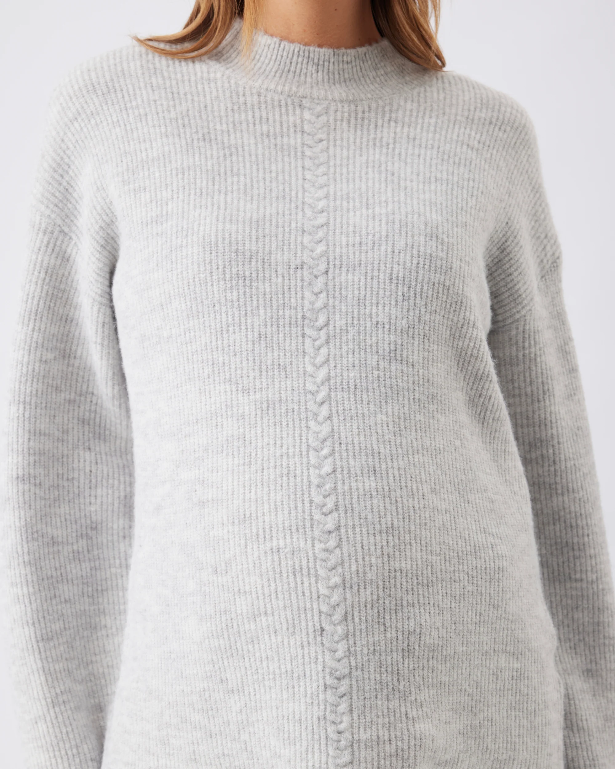 Starci Cable Knit  Silver Marle - Image 6