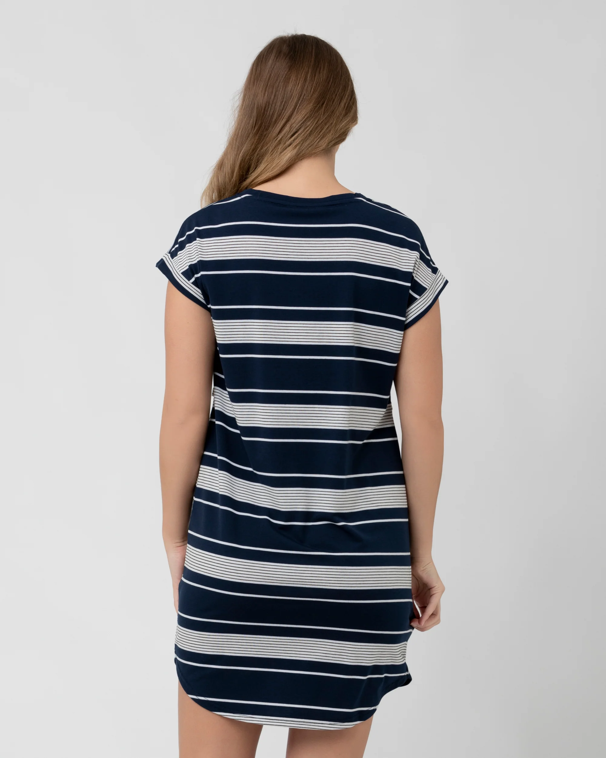Stevie Nursing Nightie Navy / White / Black - Image 5