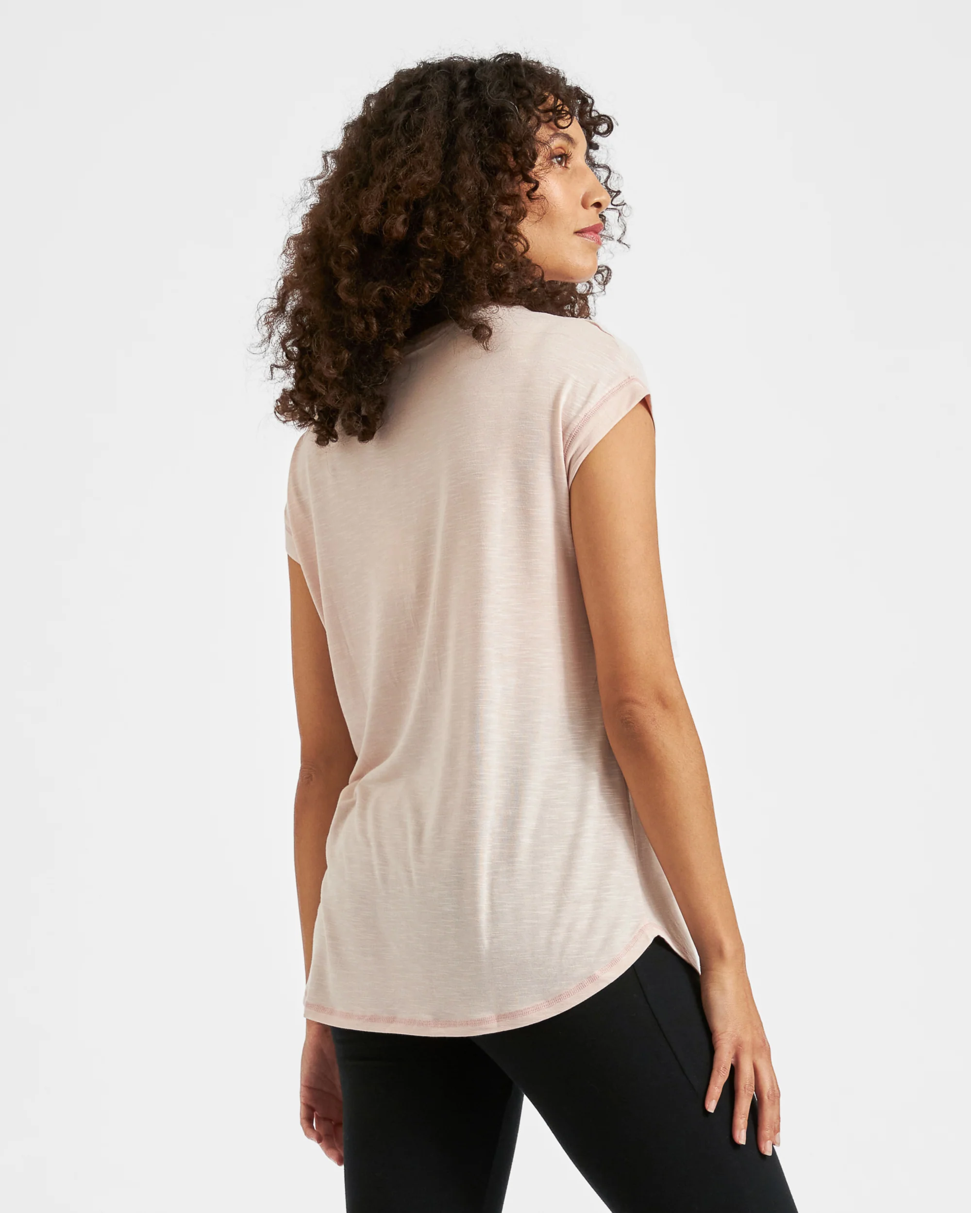 Dreamy Nursing Tee Pink Sand - Image 4