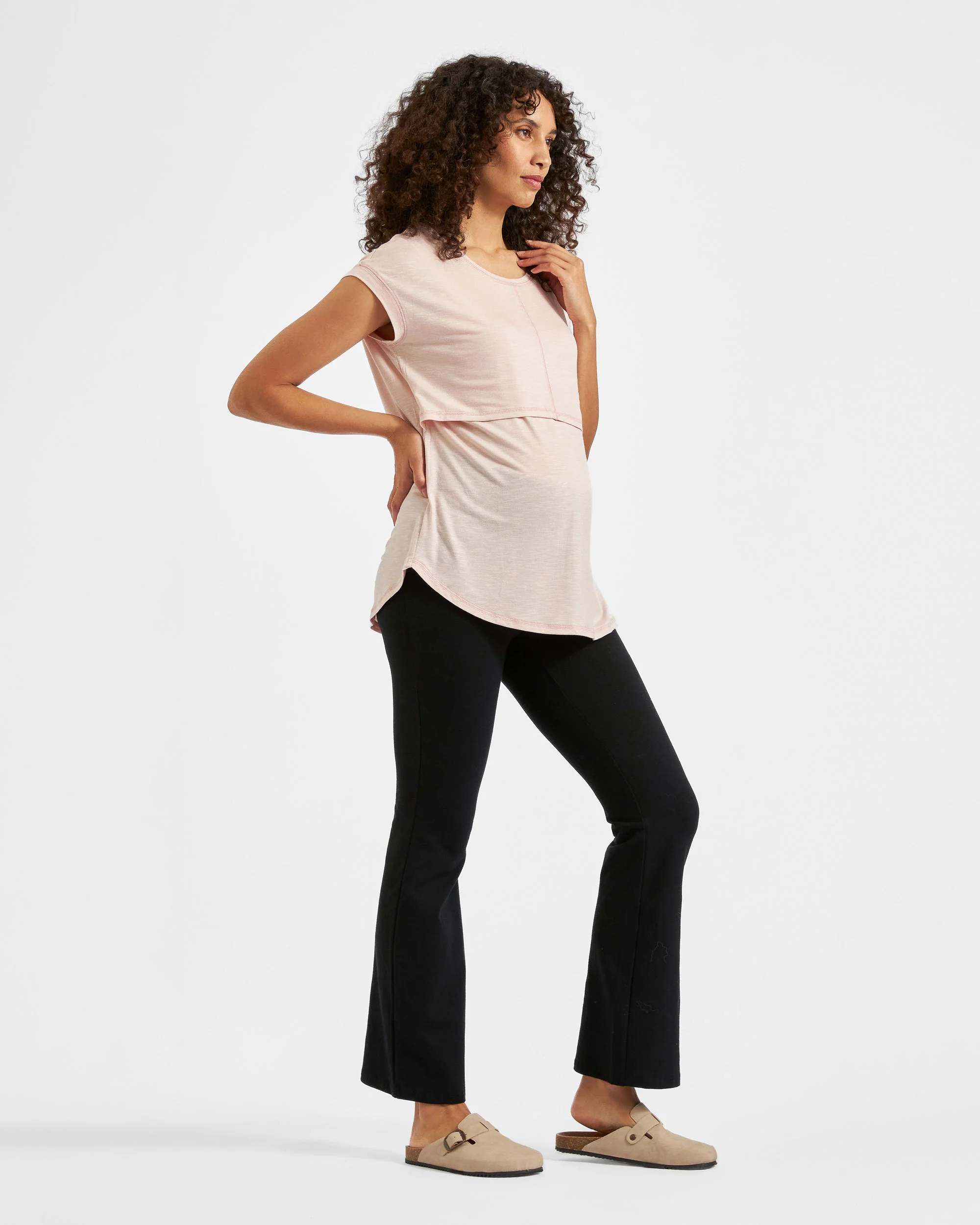 Dreamy Nursing Tee Pink Sand - Image 5
