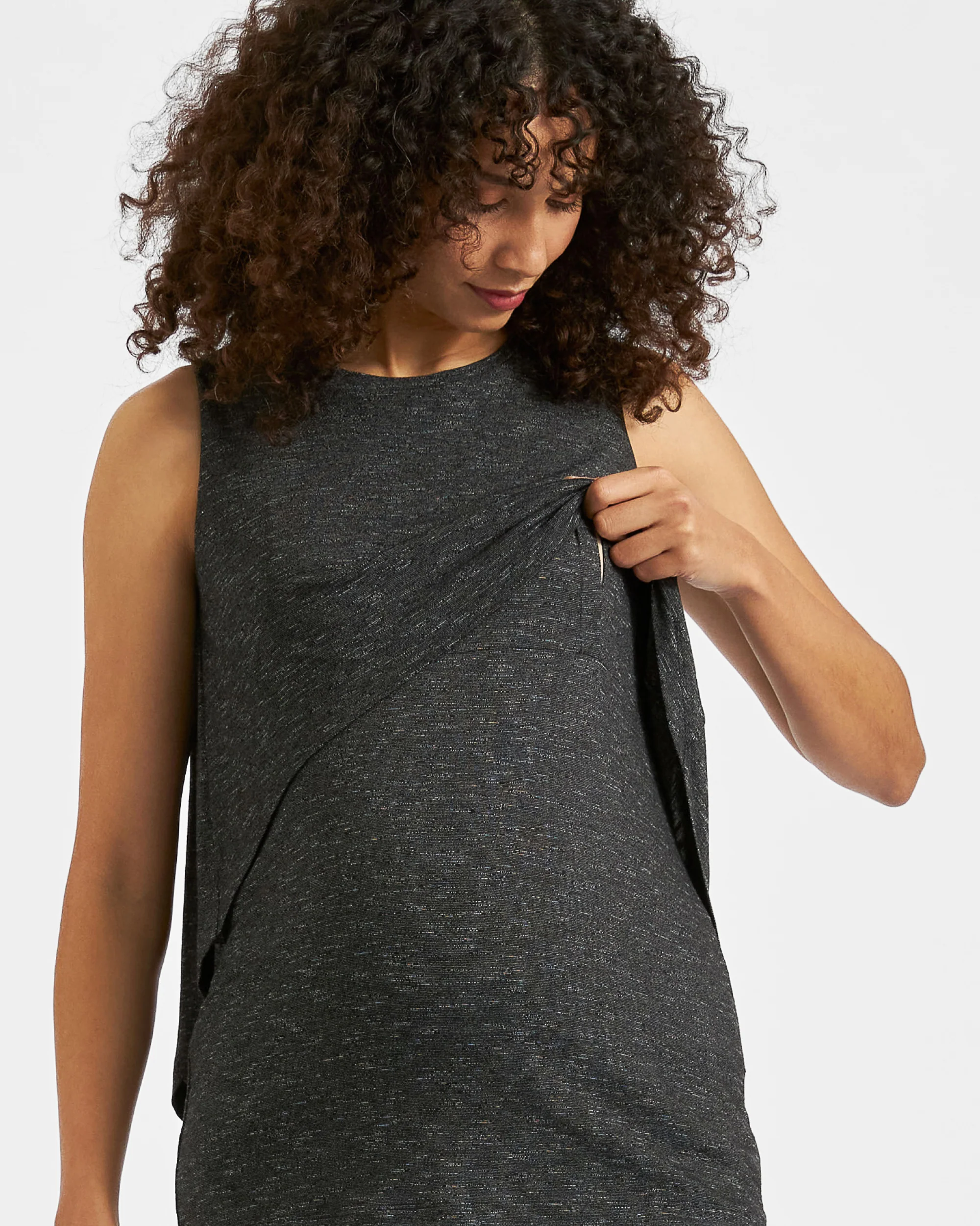 Summer Swing Back Nursing Tank Granite - Image 2