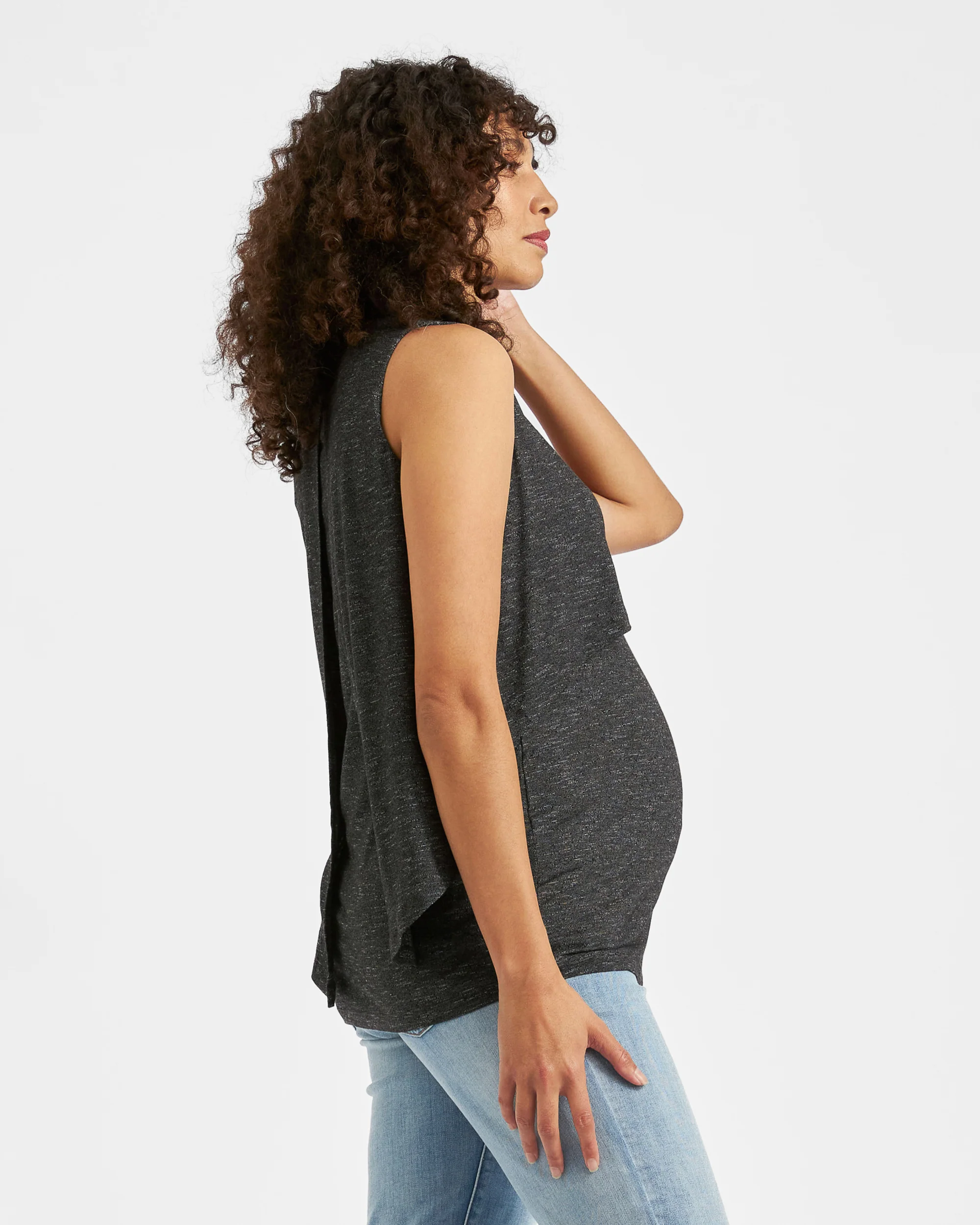 Summer Swing Back Nursing Tank Granite - Image 3