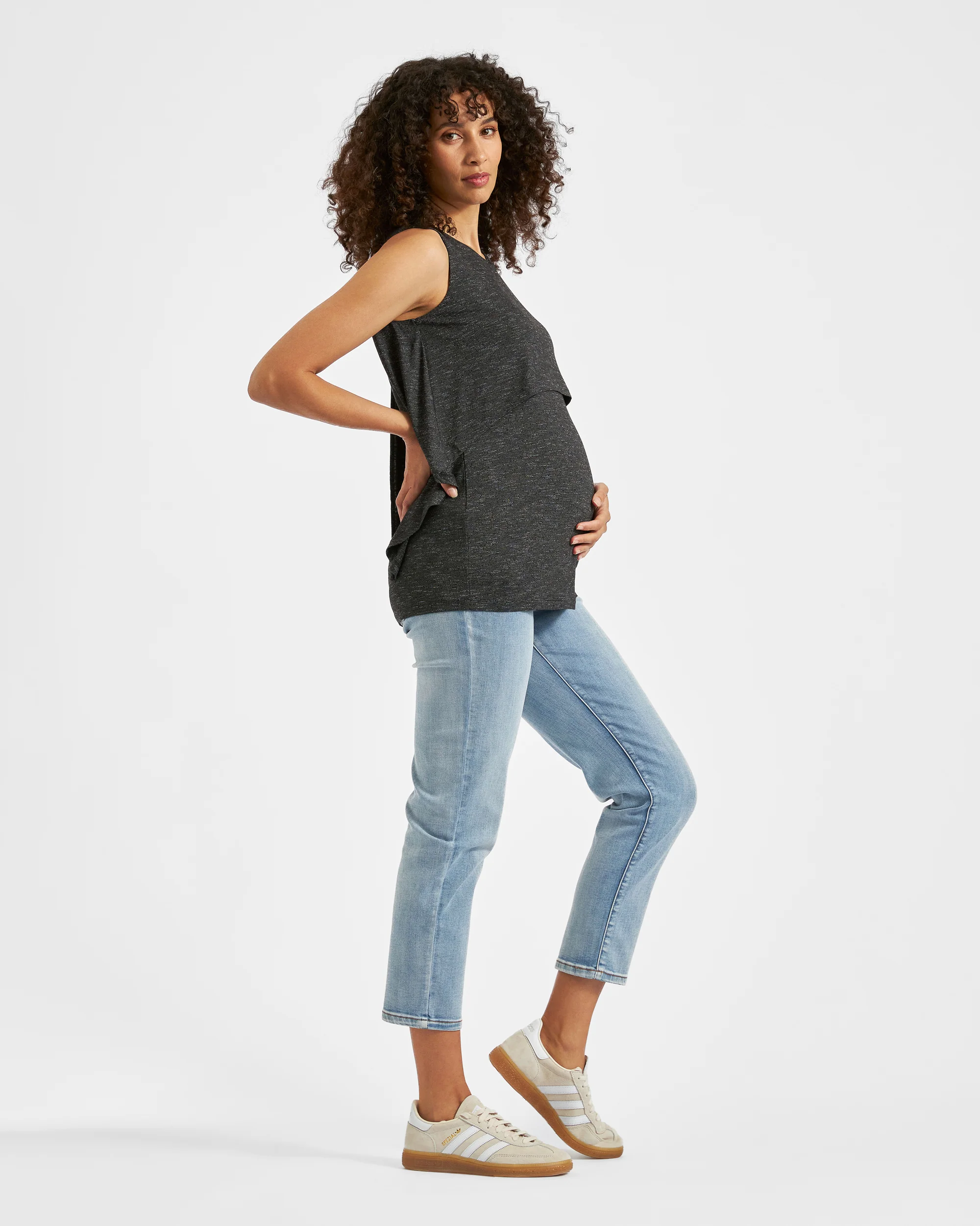 Summer Swing Back Nursing Tank Granite - Image 5