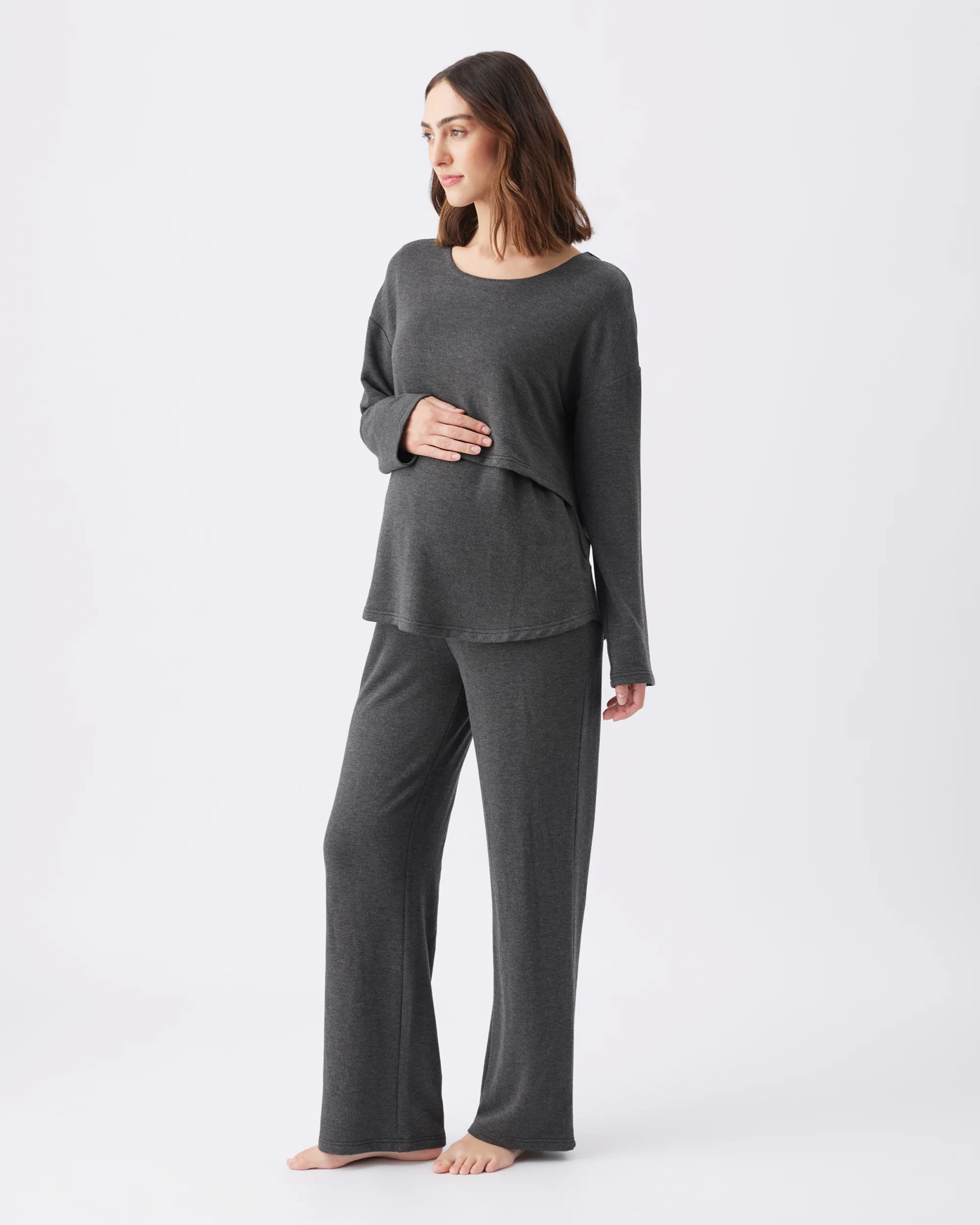 Super Soft Lounge Pant  Charcoal Marle - Image 3