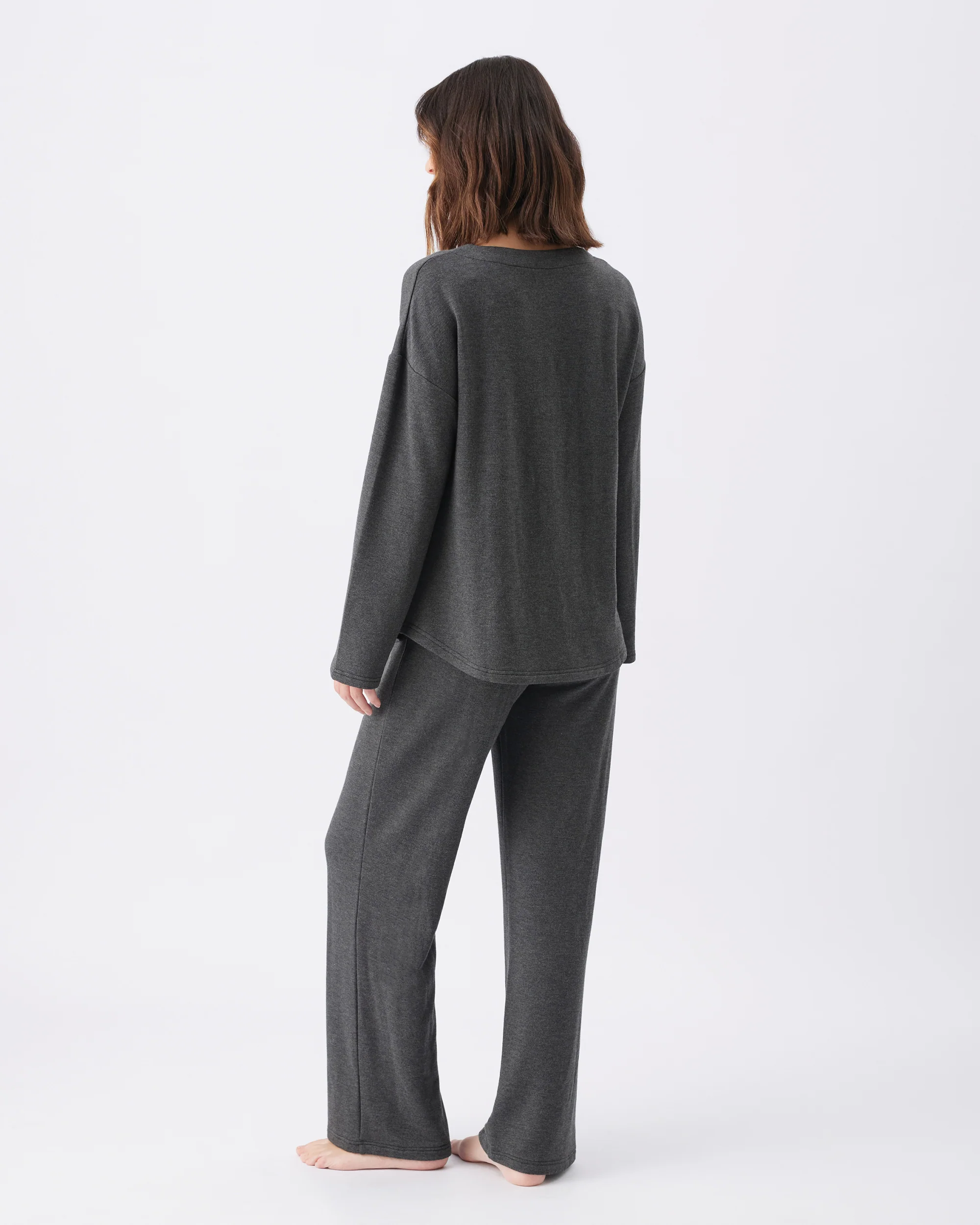 Super Soft Lounge Pant  Charcoal Marle - Image 4