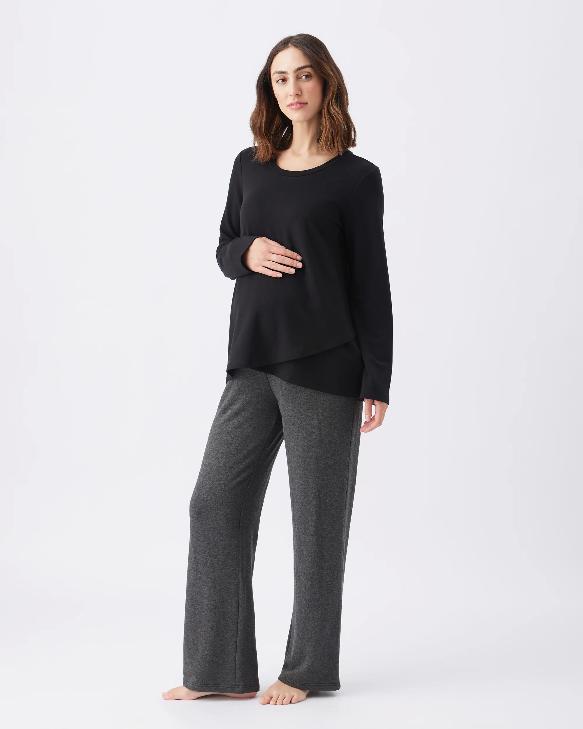 Super Soft Lounge Pant  Charcoal Marle - Image 5