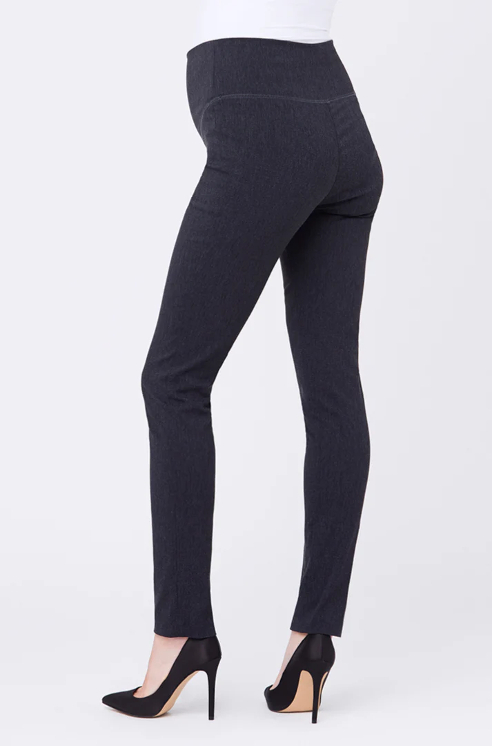 Suzie Super Straight Pant Charcoal Marle - Image 3