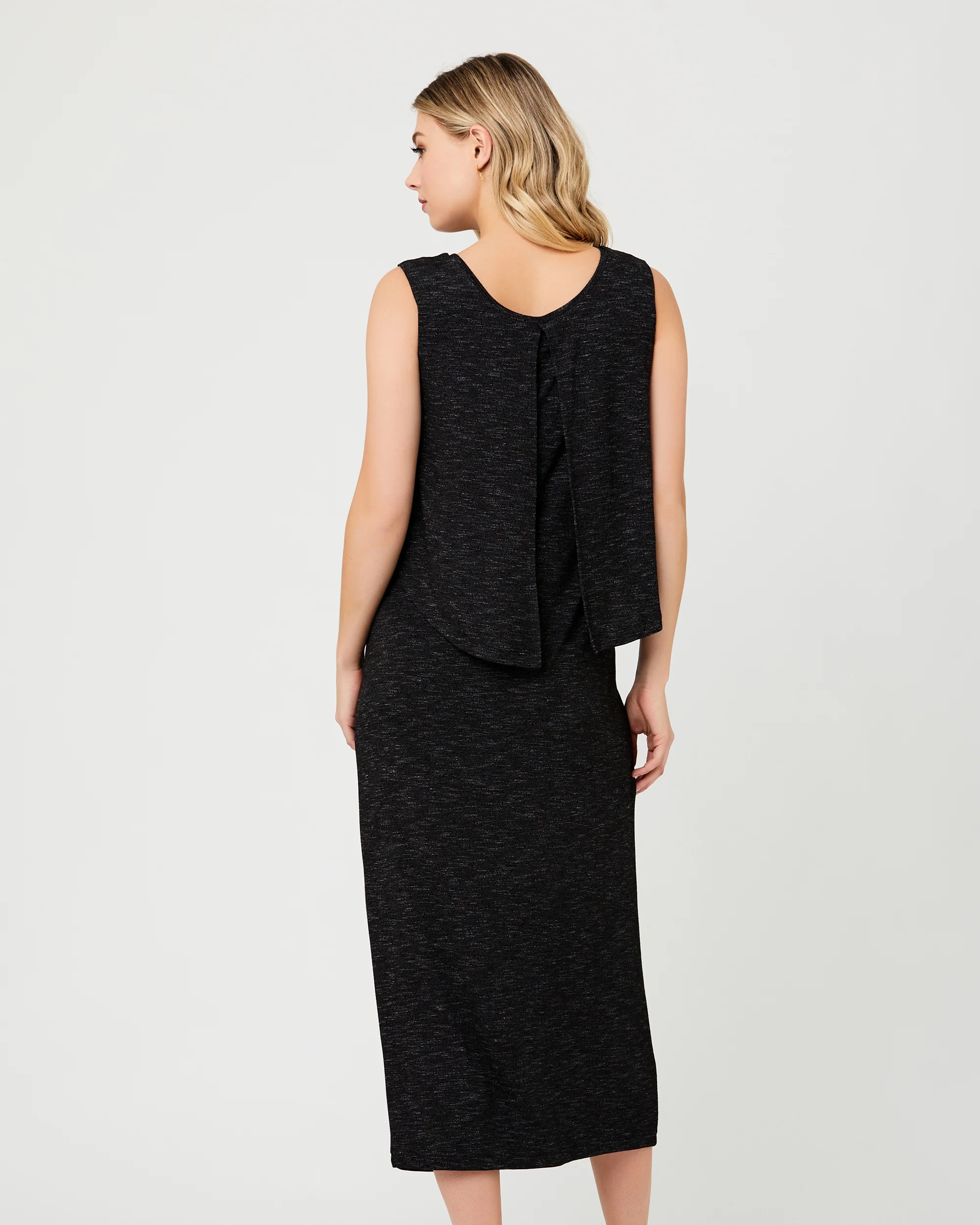 Swing Back Nursing Maxi Dress Granite - Image 3