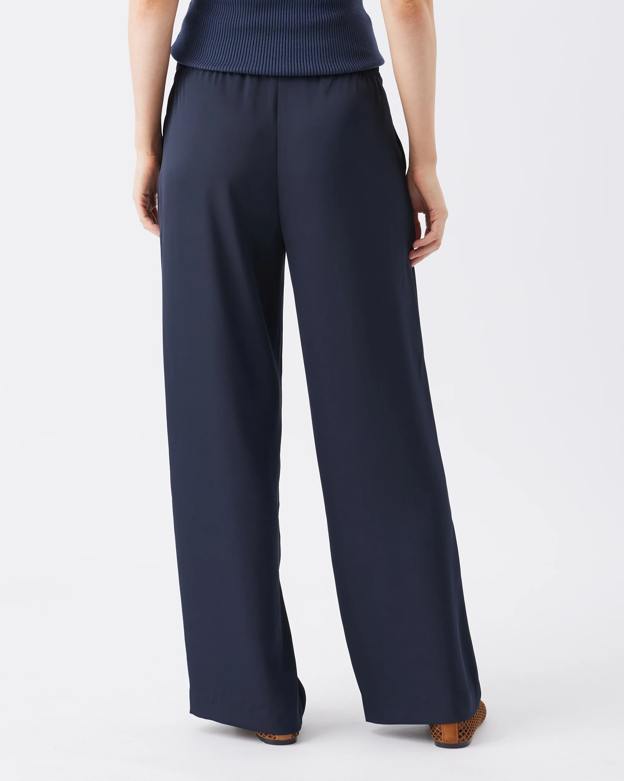 Tamara Satin Pull-On Pant Midnight - Image 4