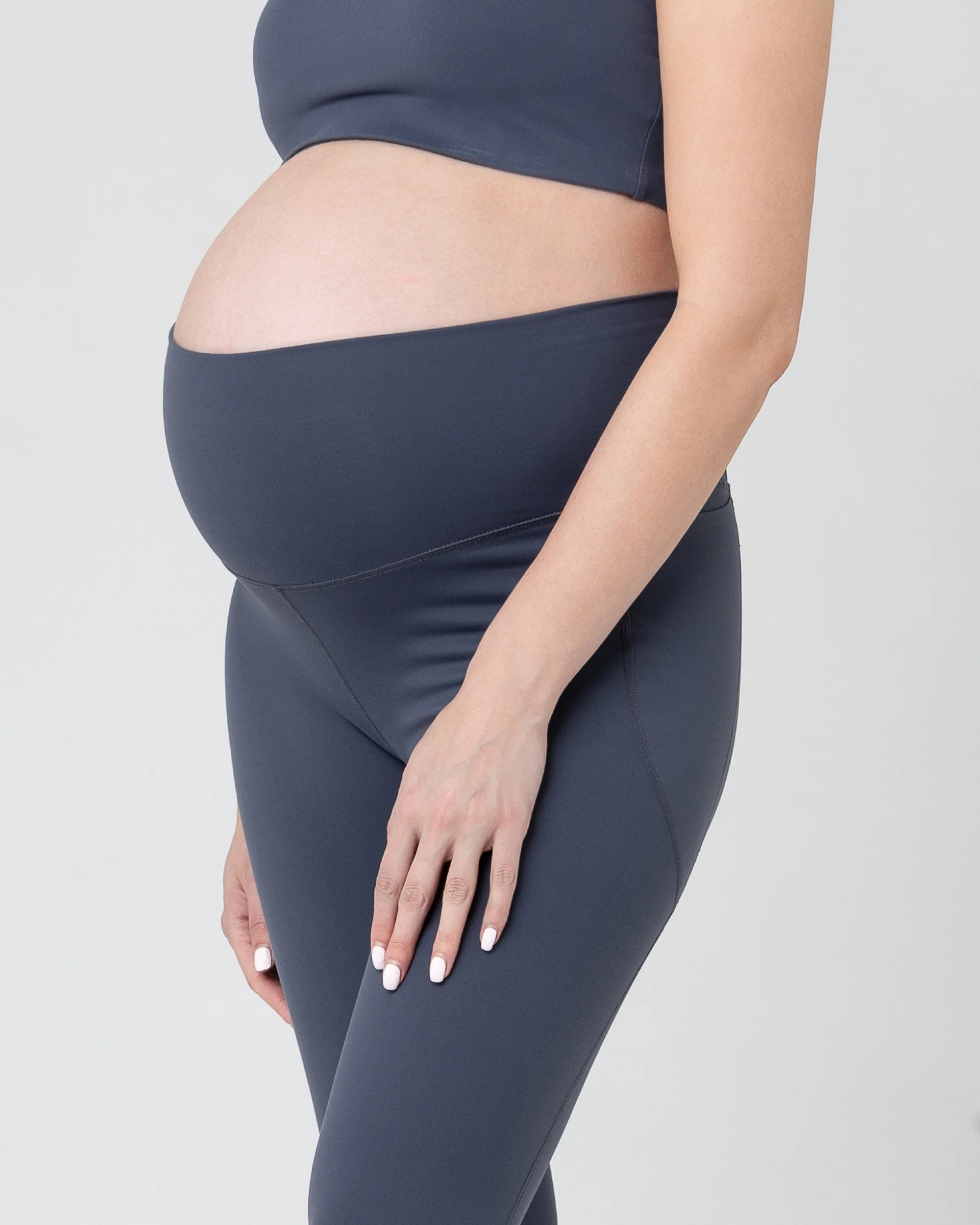 Tempo Crop Legging Blue Steel - Image 4