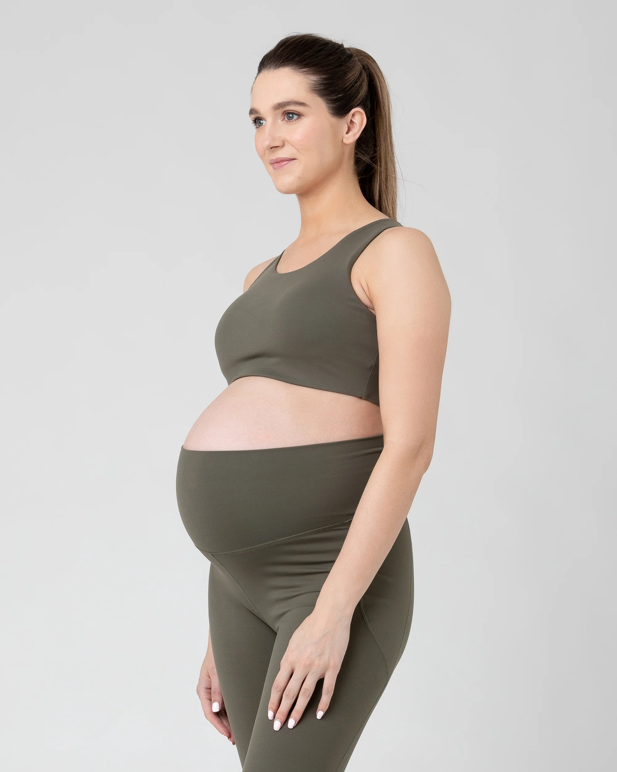 Tempo Crop Top Khaki - Image 2