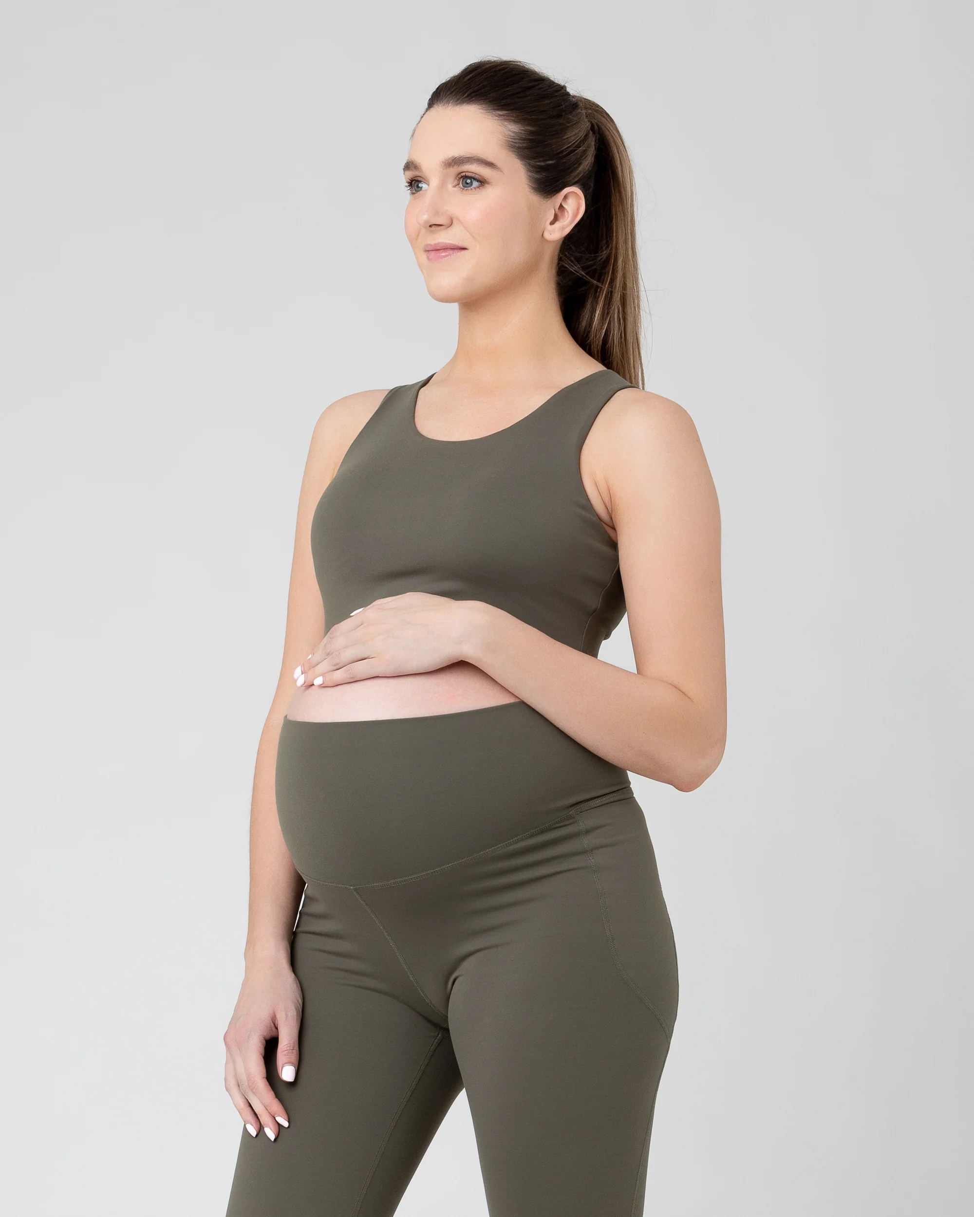 Tempo Crop Top Khaki - Image 3