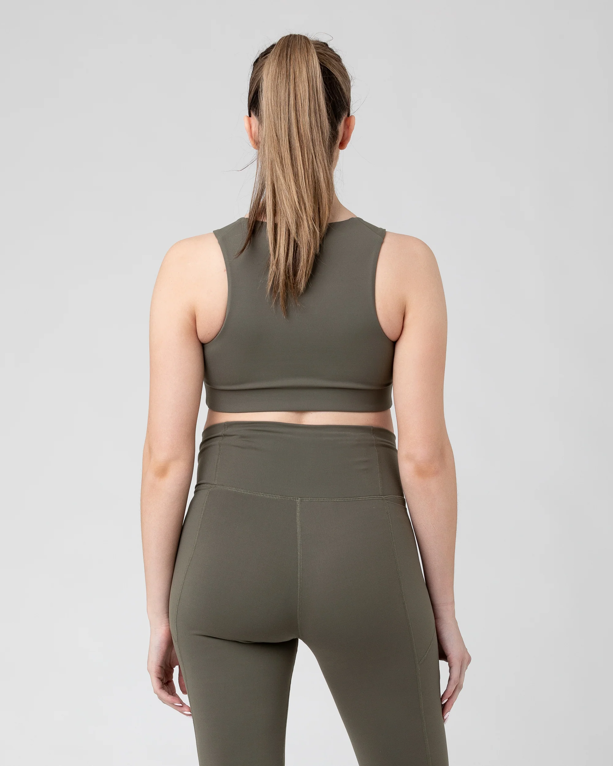 Tempo Crop Top Khaki - Image 4