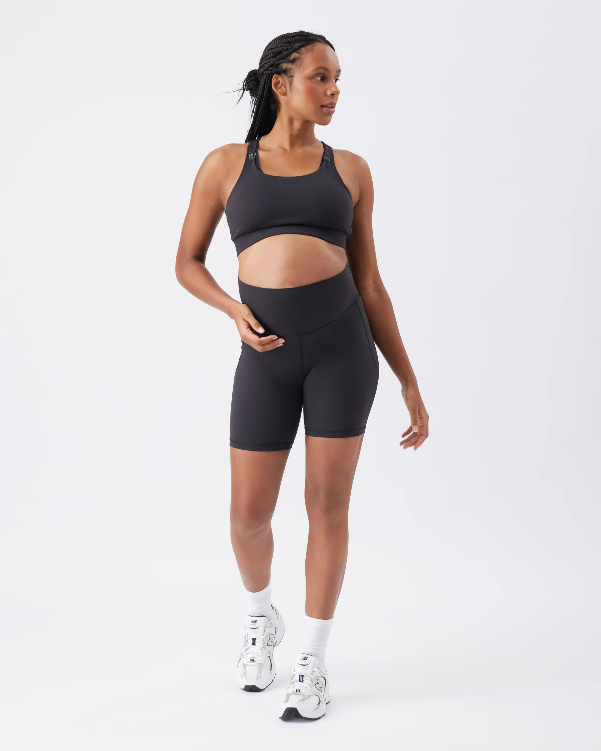 Tempo Nursing Crop Top Black - Image 5