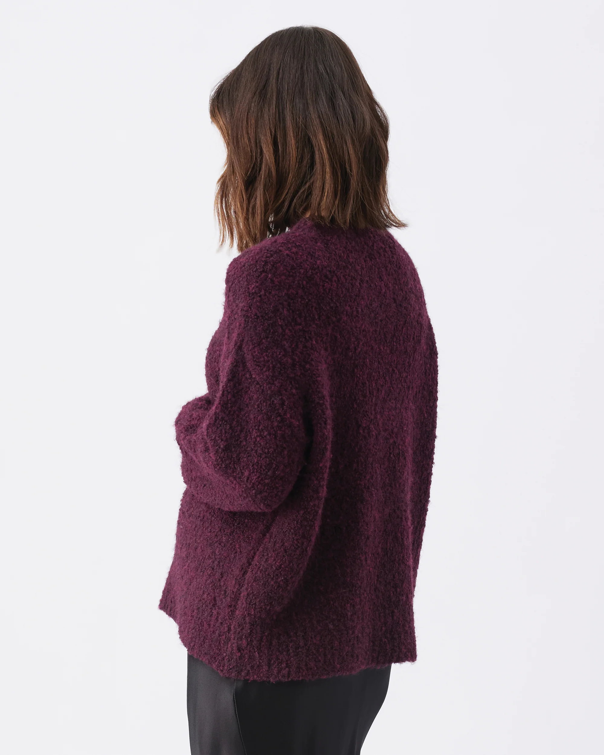 Theo Cosy Knit  Burgundy - Image 5