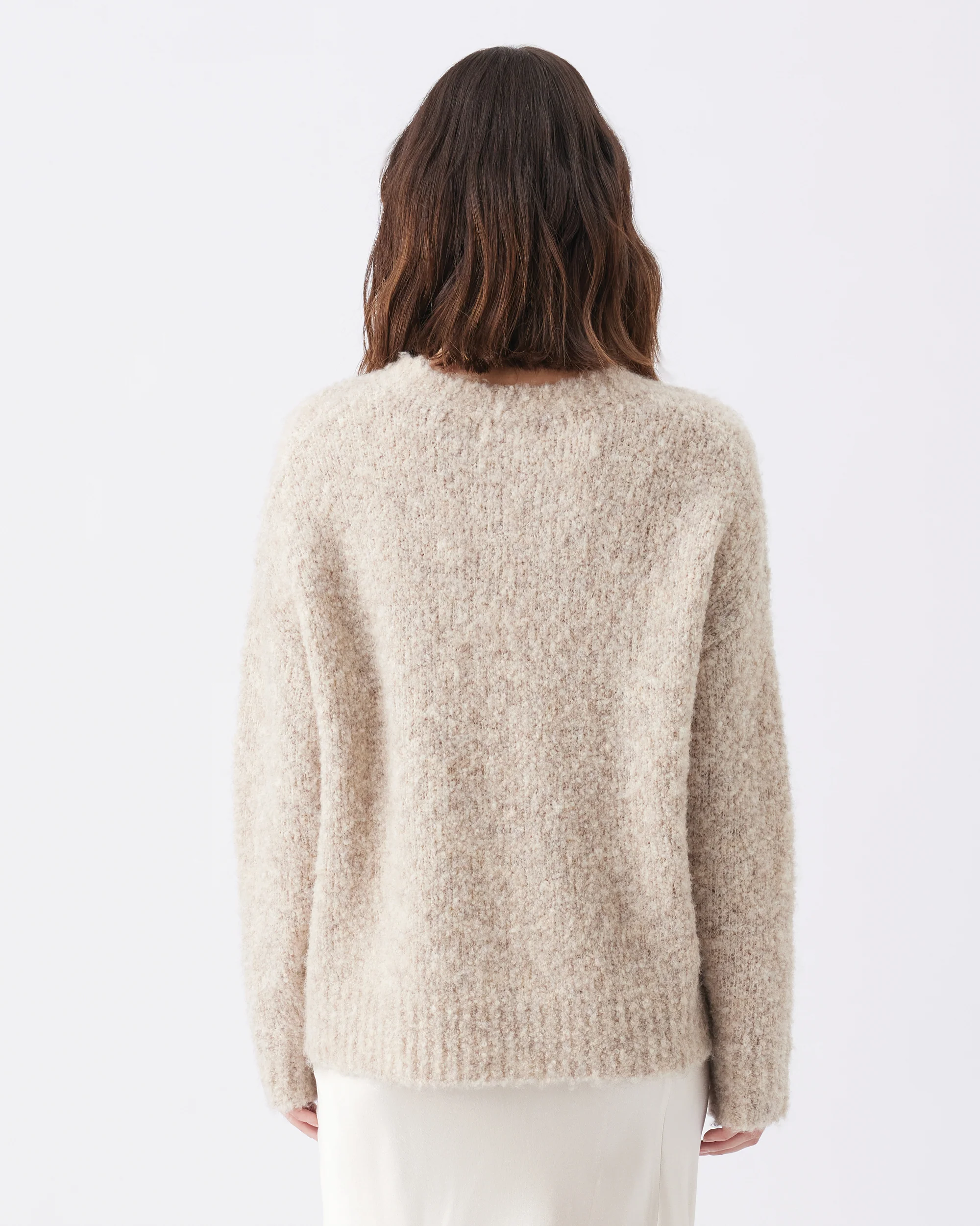 Theo Cosy Knit  Latte - Image 3