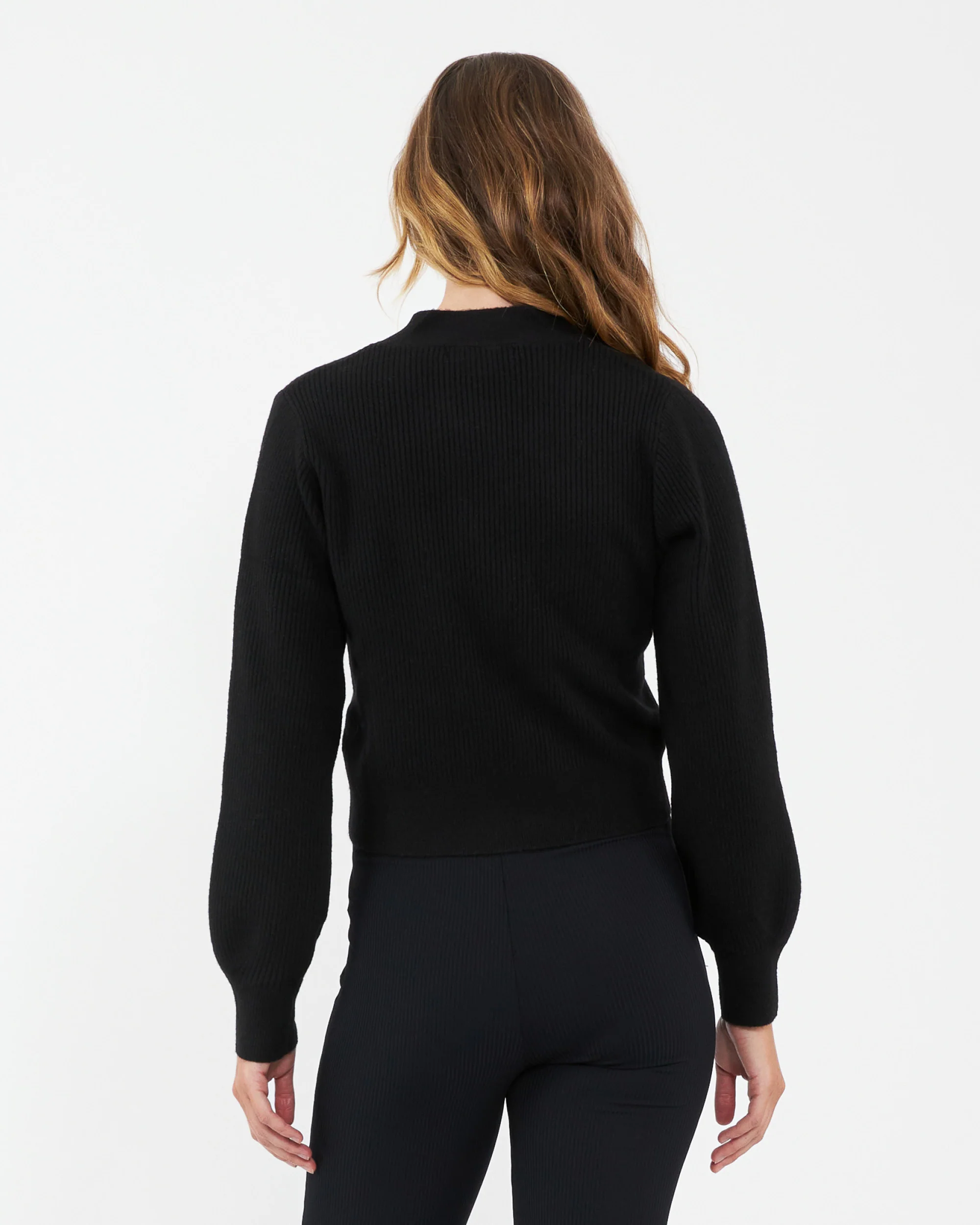 Tiffany Crop Knit Cardi  Black - Image 4