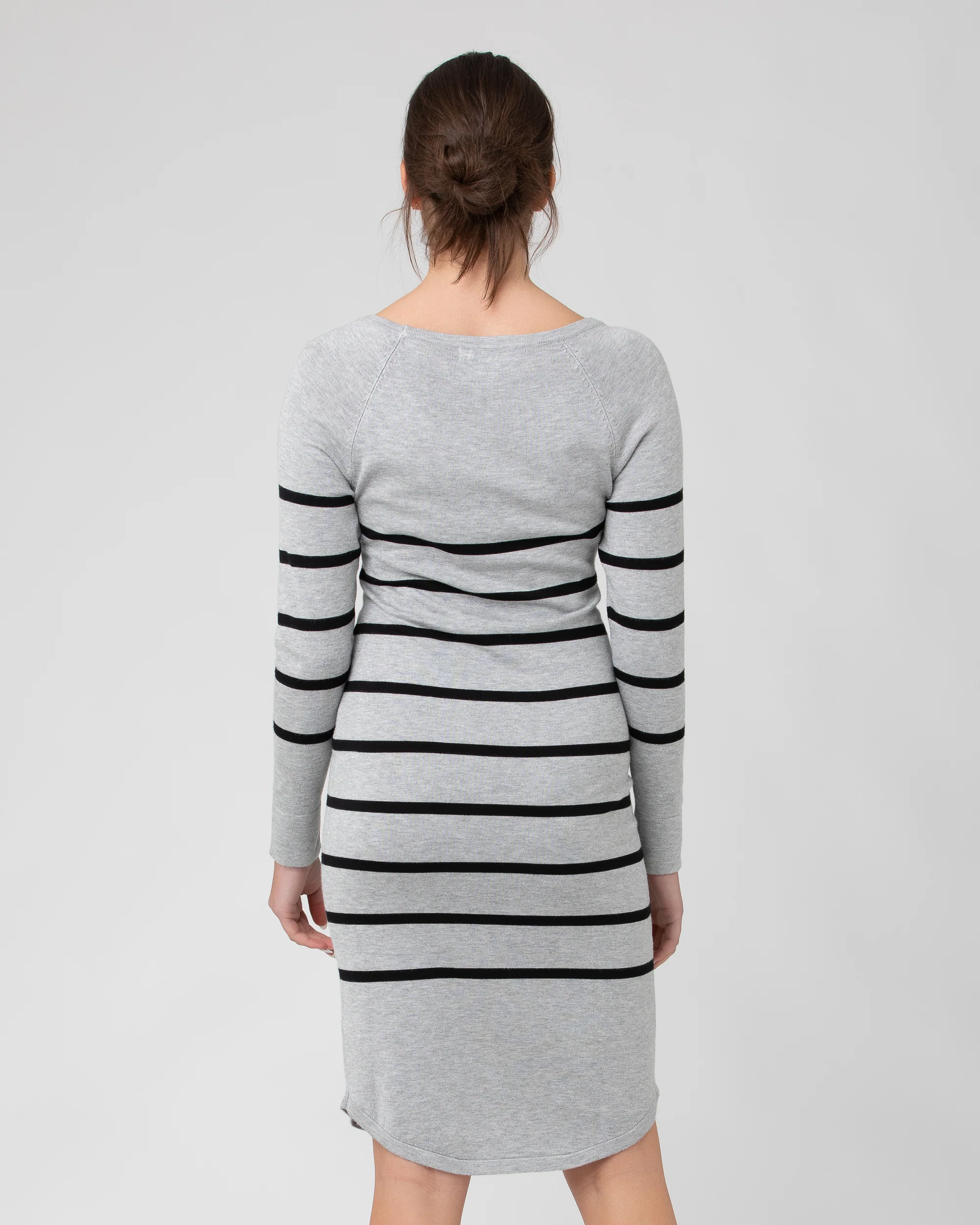 Valerie Tunic Dress Grey/Black - Image 3
