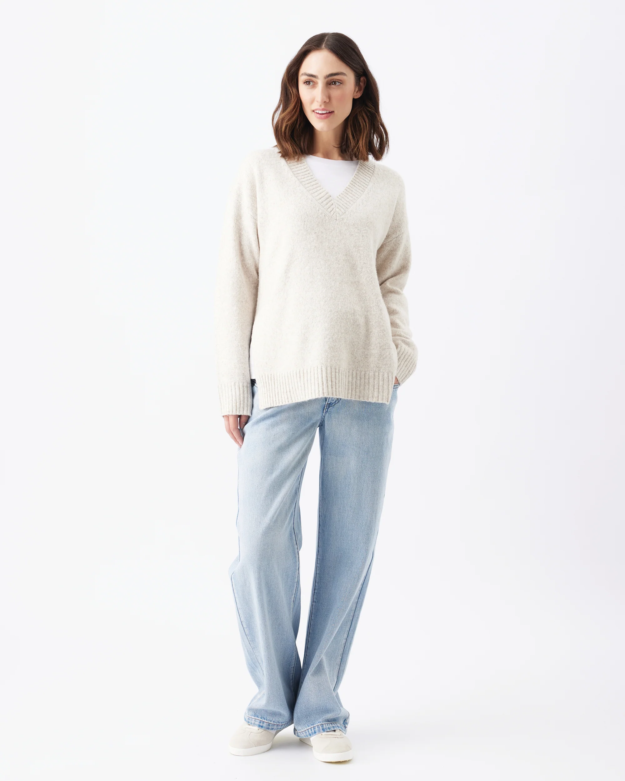 Vera Nursing Knit  Oat Marle