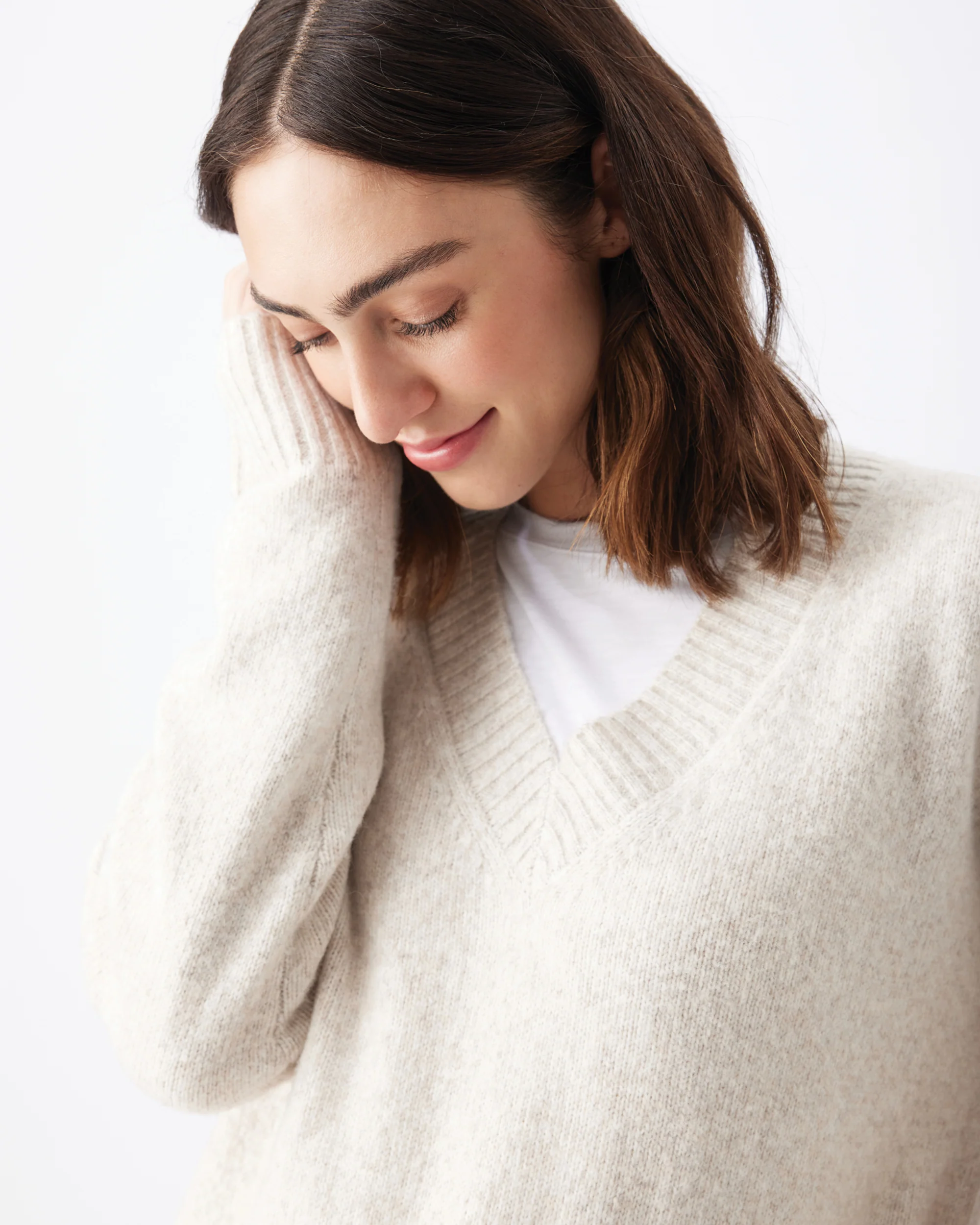 Vera Nursing Knit  Oat Marle - Image 2