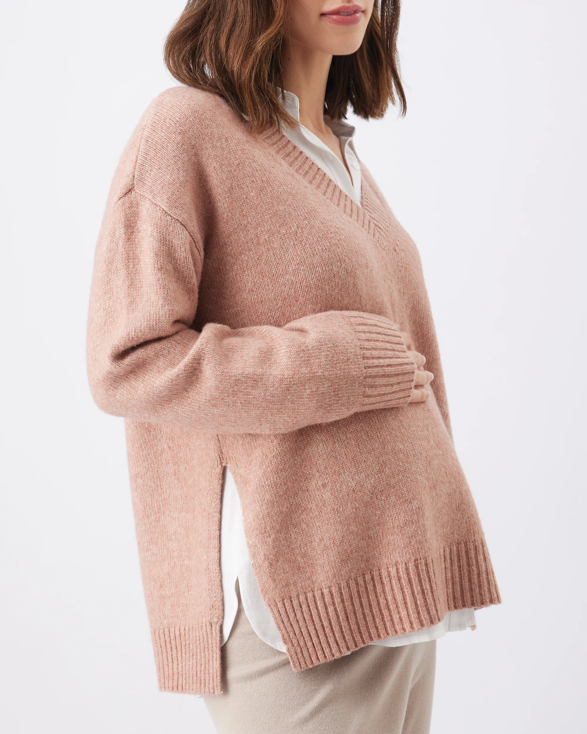 Vera Nursing Knit  Rose Marle - Image 2