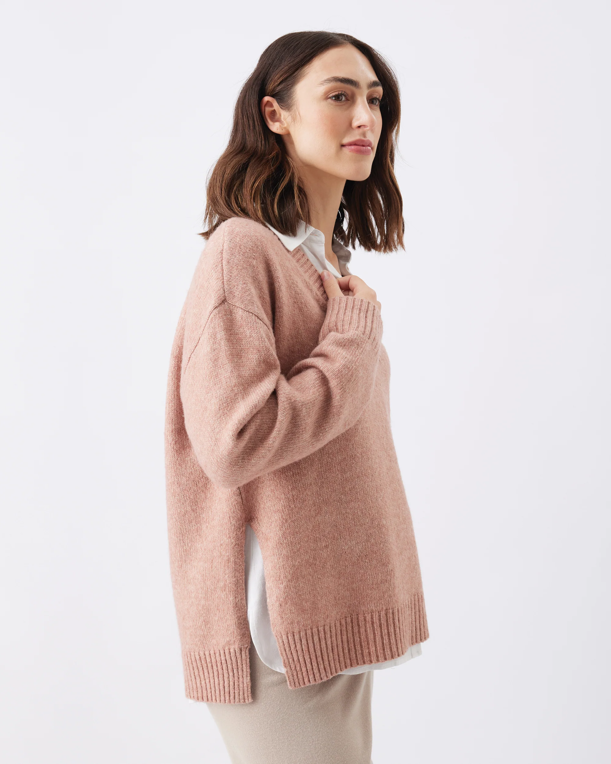 Vera Nursing Knit  Rose Marle - Image 3