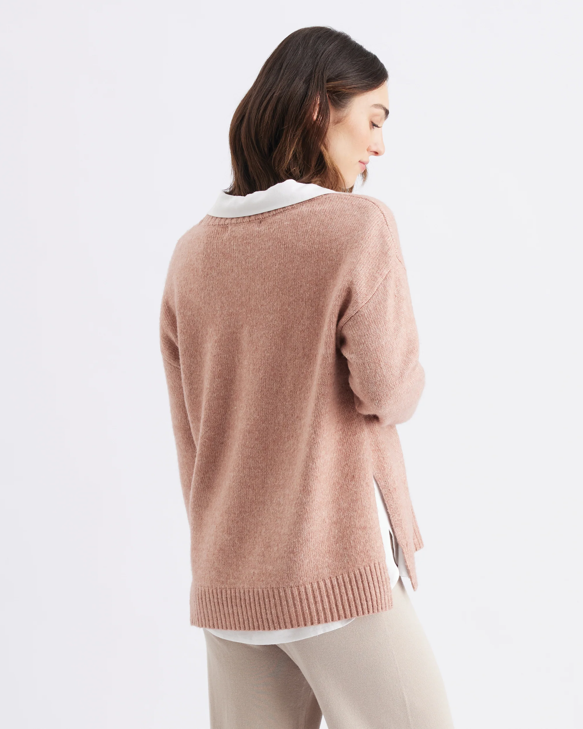 Vera Nursing Knit  Rose Marle - Image 4