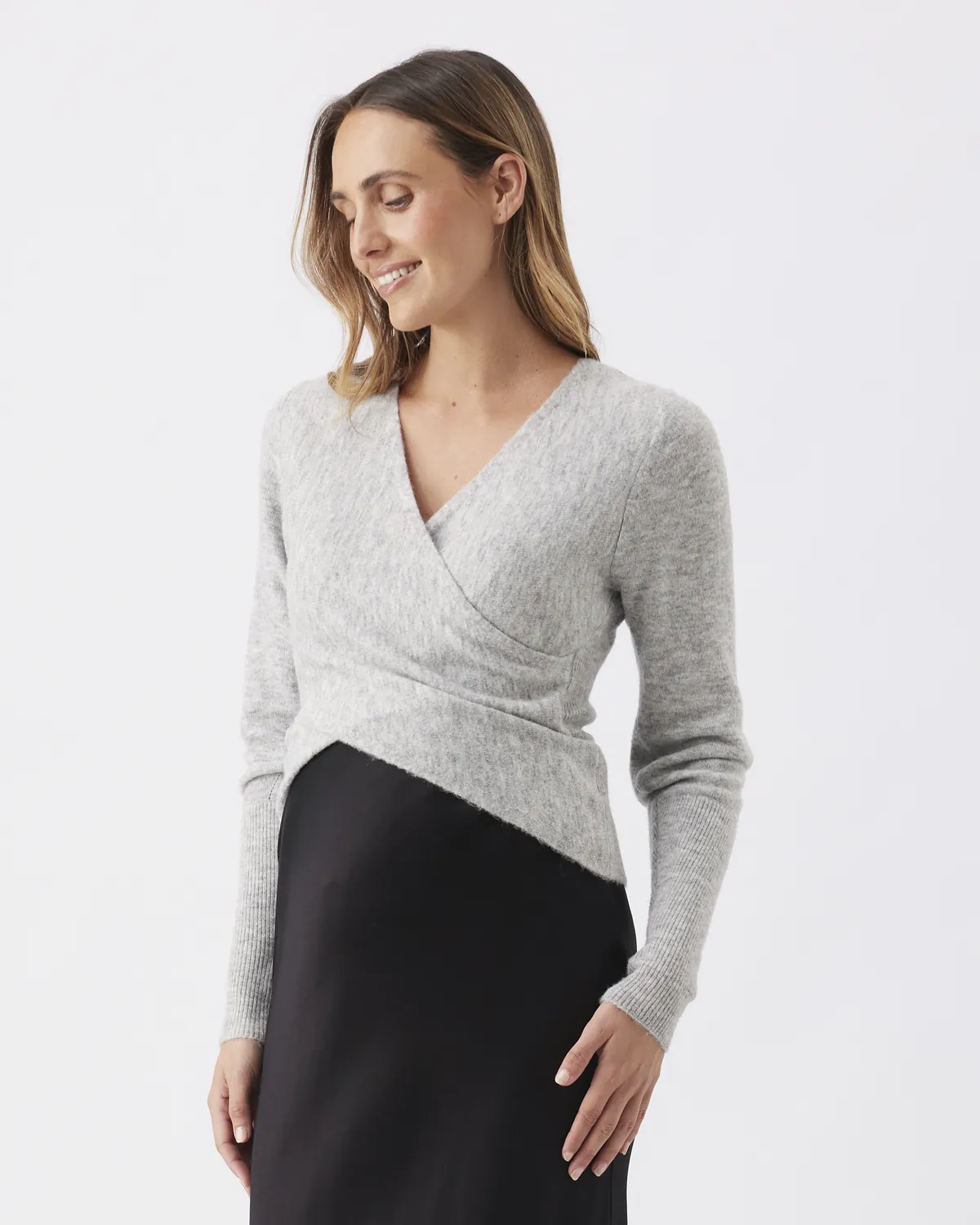 Willa Nursing Knit Silver Marle - Image 4